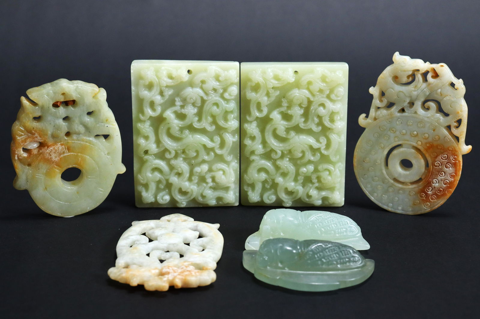 7 pcs Chinese jade items (1 of 6)
