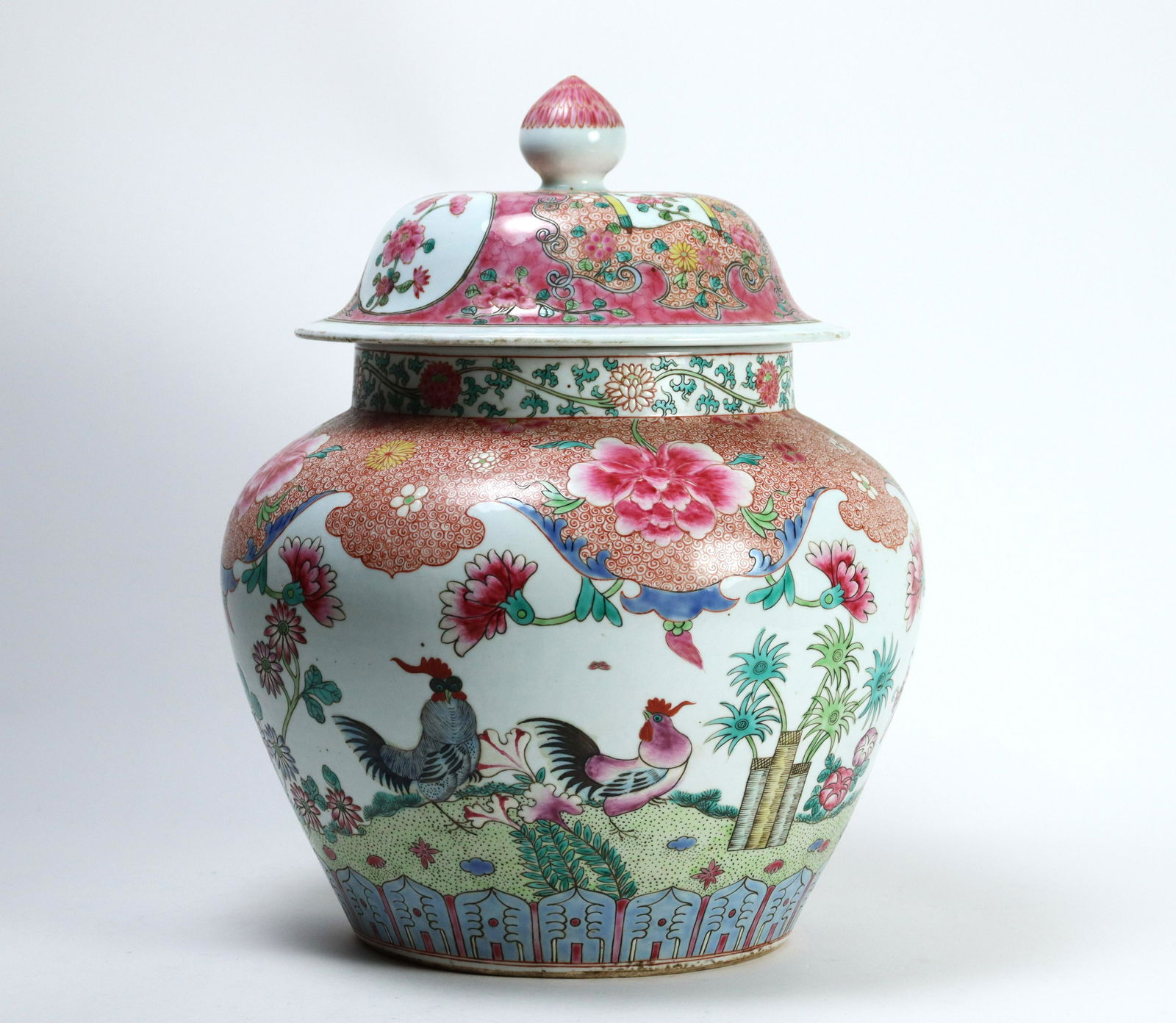 Chinese famille rose jar (1 of 9)
