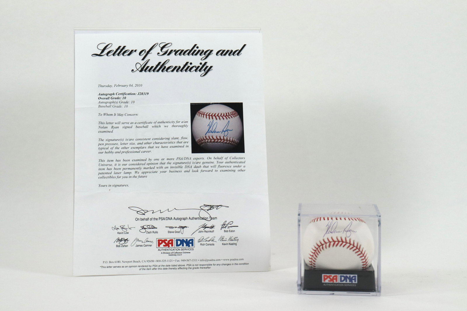 Nolan Ryan signed baseball (1 of 6)