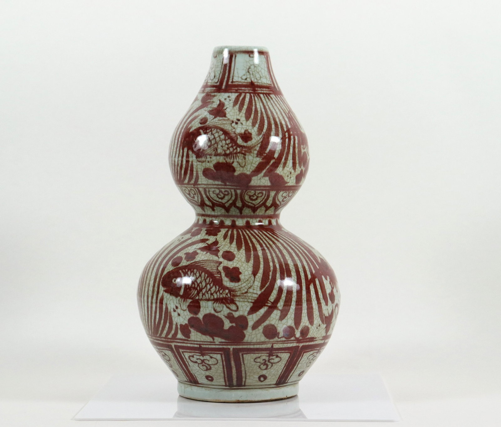 Chinese fine gourd vase (1 of 6)