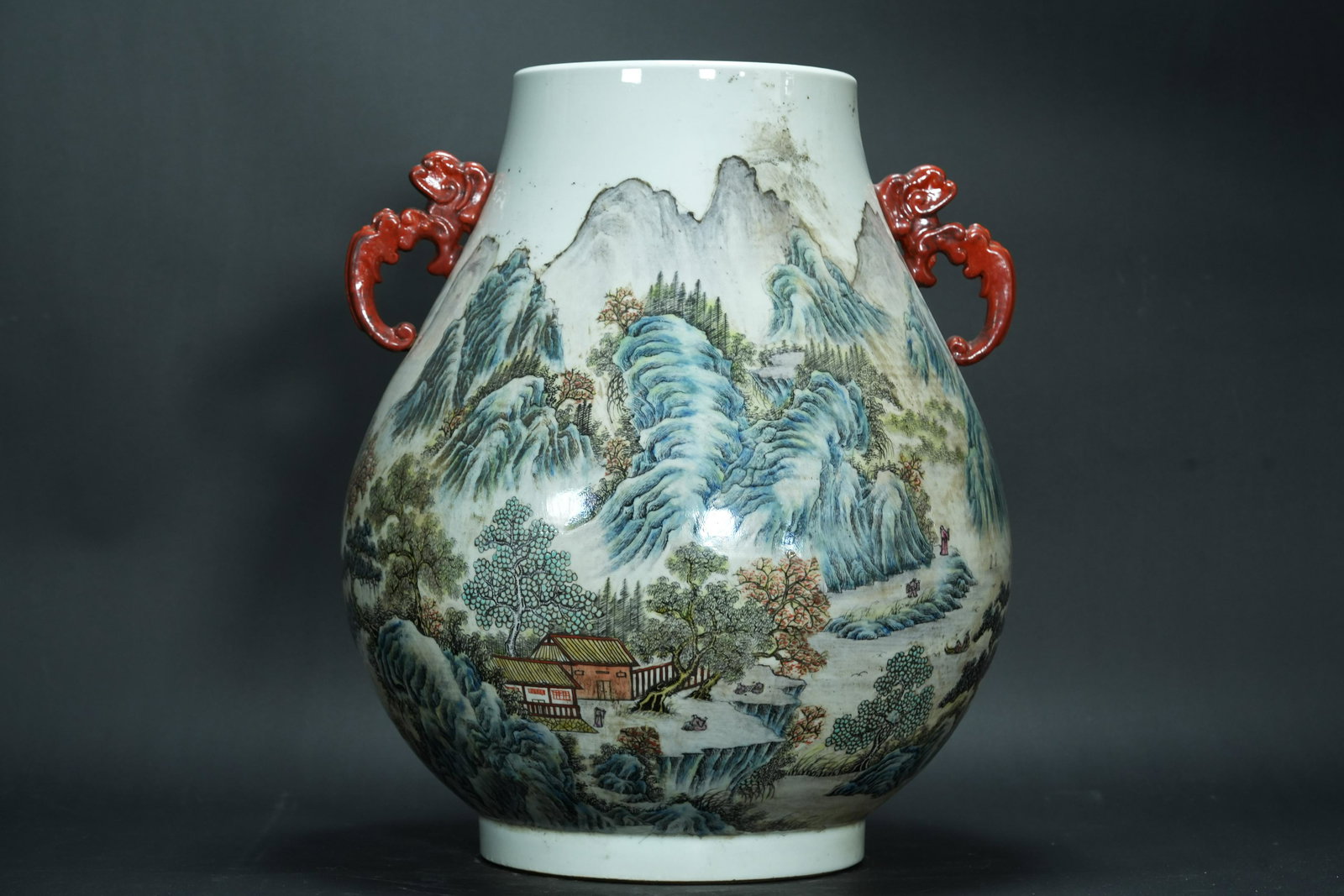 Chinese massive handled vase (1 of 6)