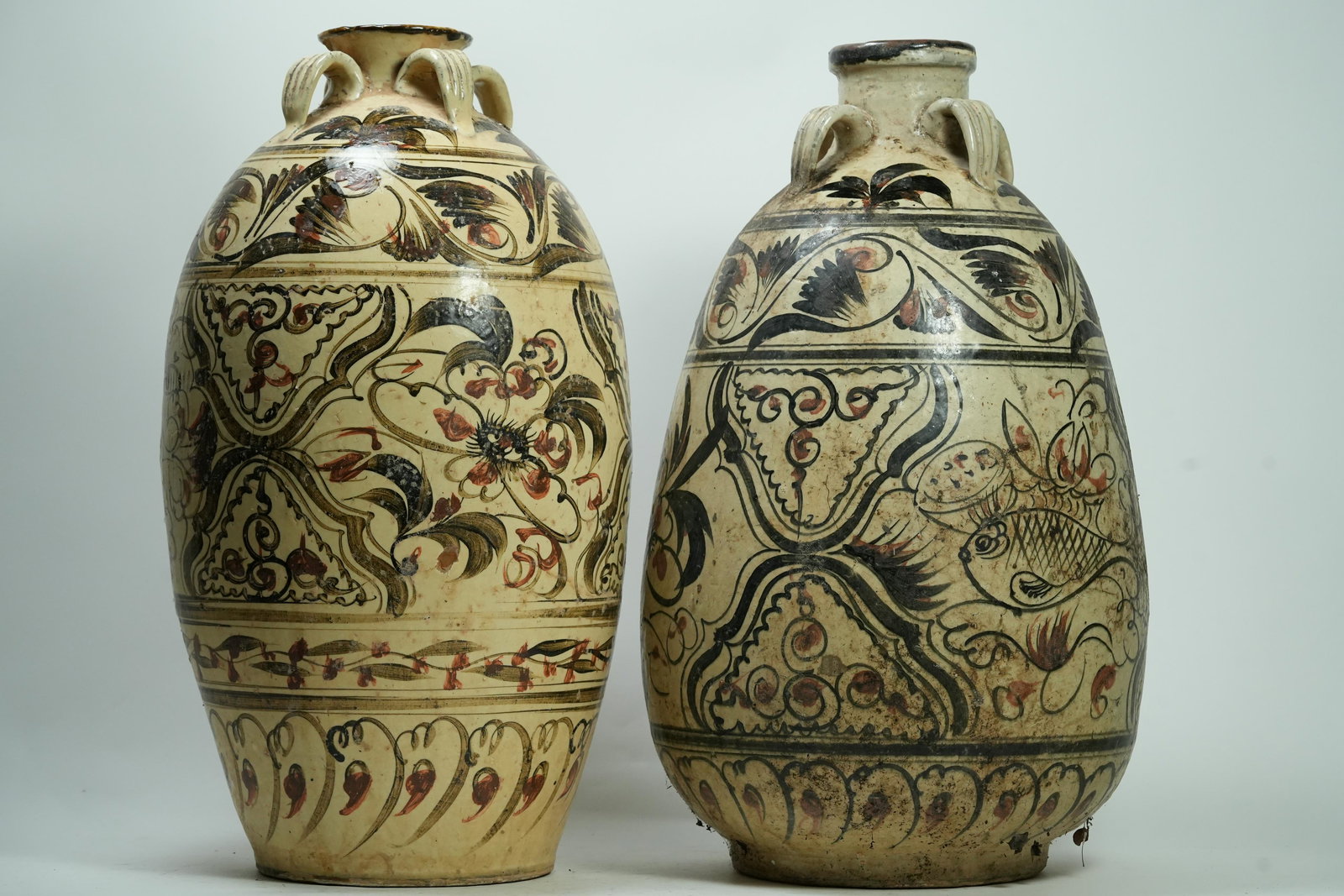 2 pcs Chinese large pots (1 of 6)