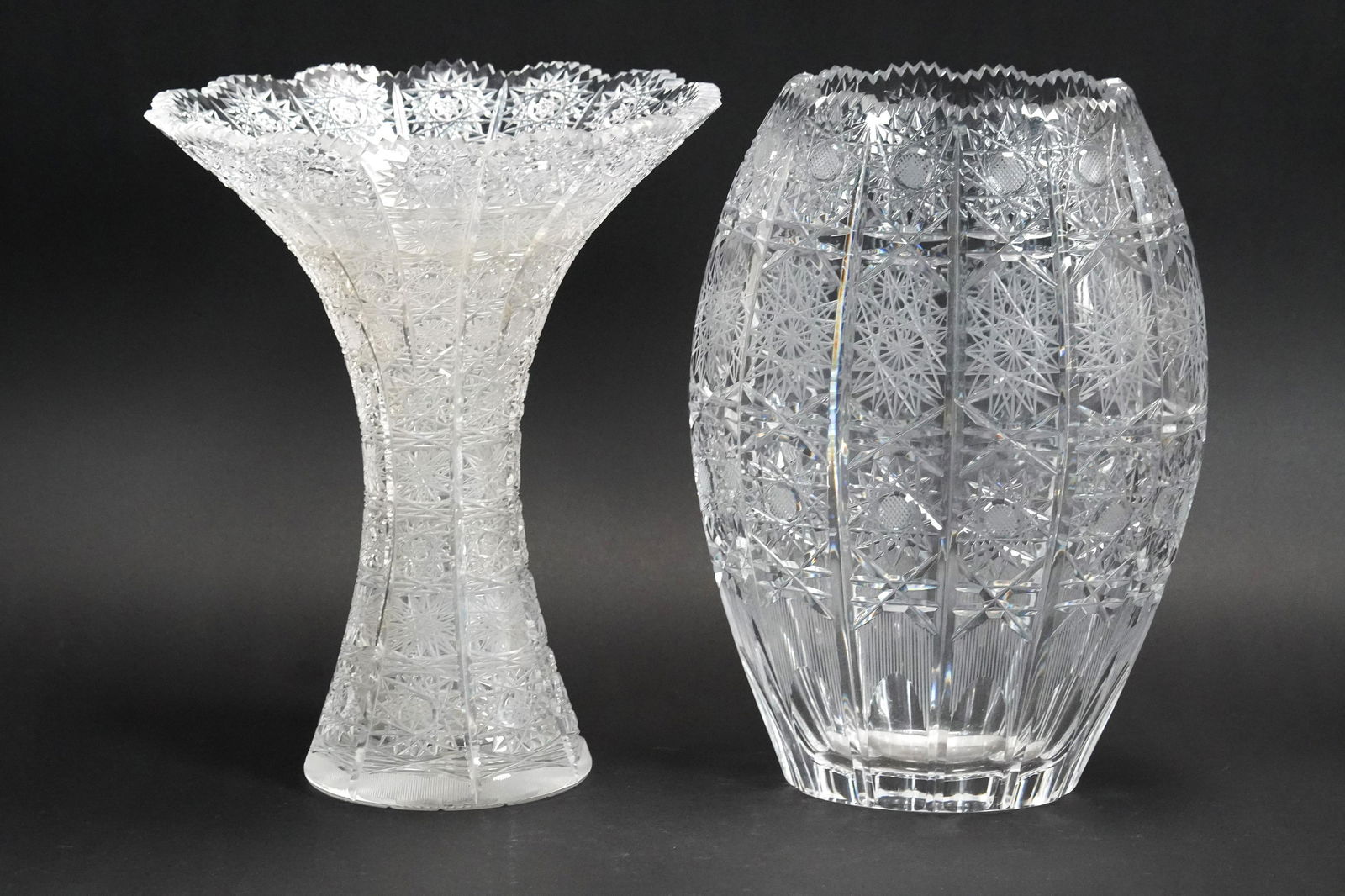 2 pcs fine crystal floral vase (1 of 7)
