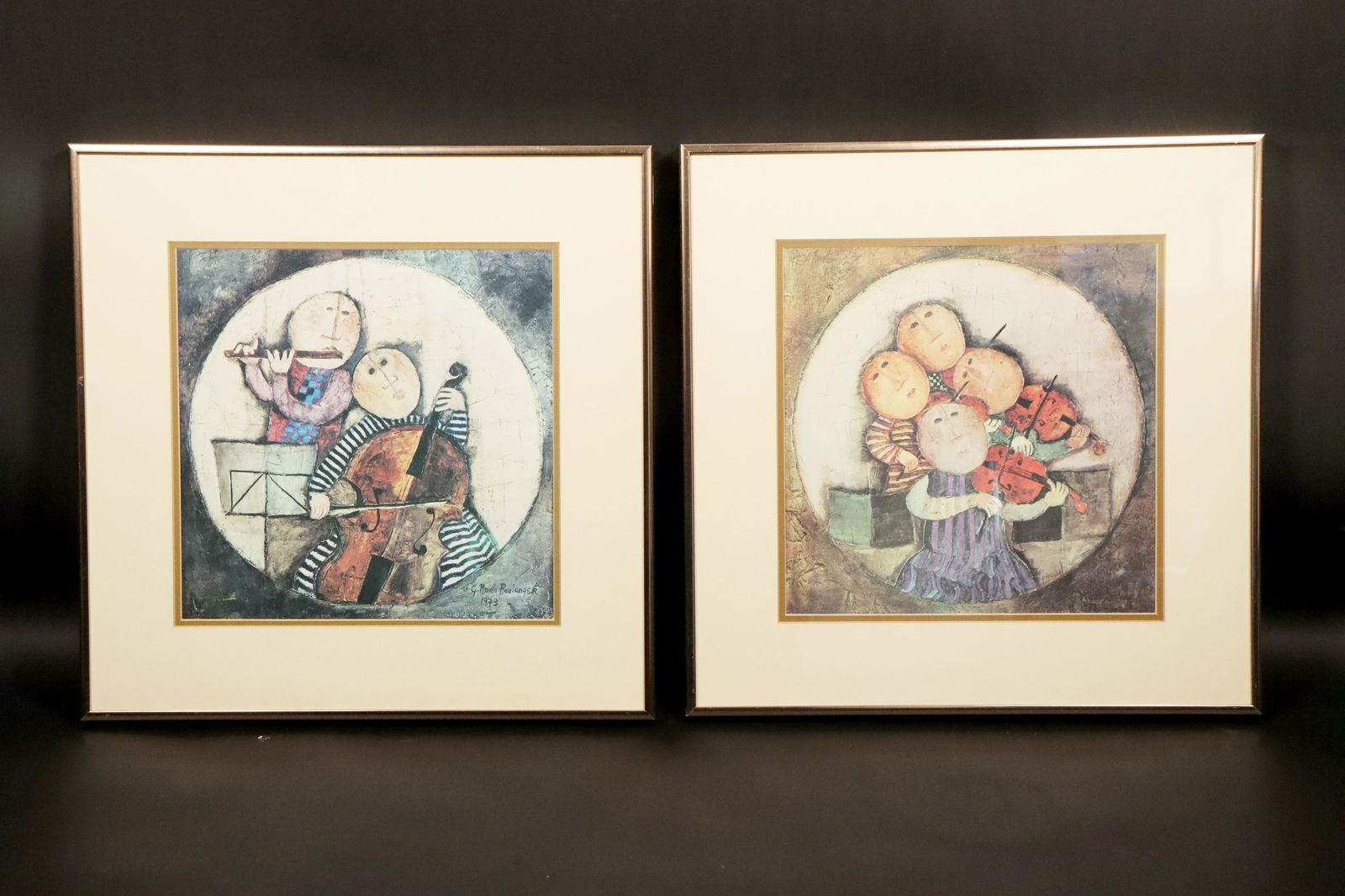 2 pcs framed art work (1 of 7)