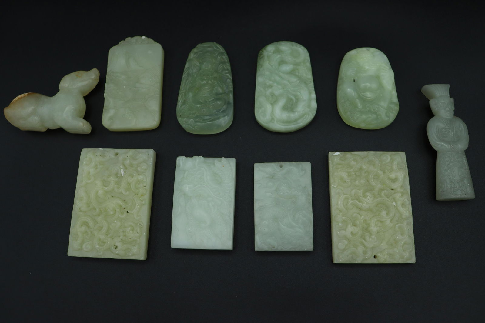 10 pcs Chinese jade items (1 of 8)