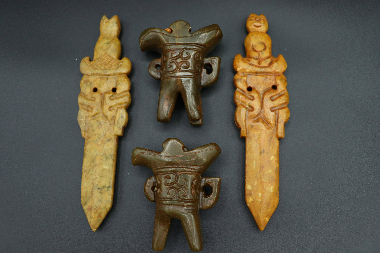 4 pcs Chinese stone items (1 of 7)