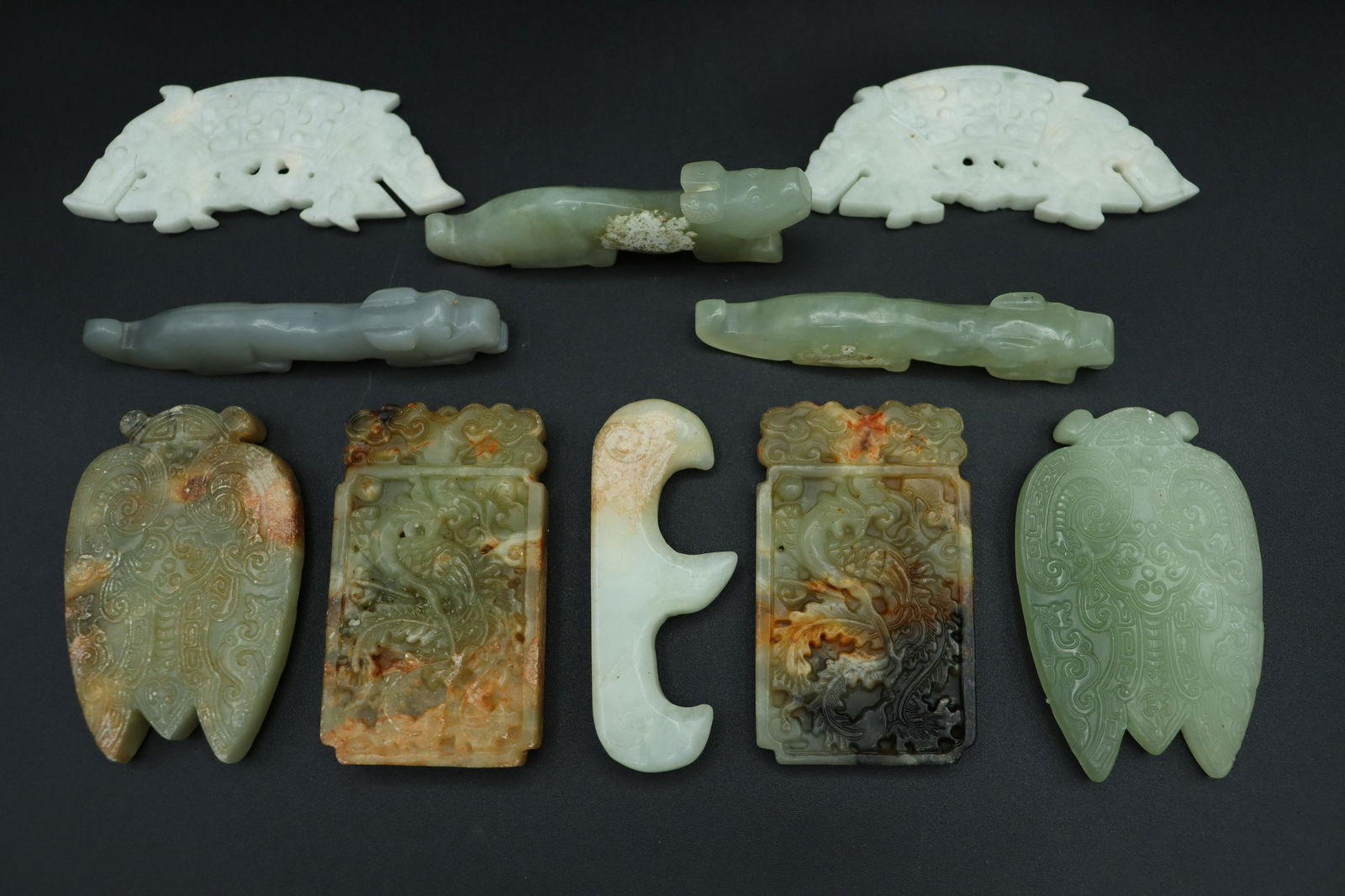 10 pcs Chinese jade items (1 of 9)