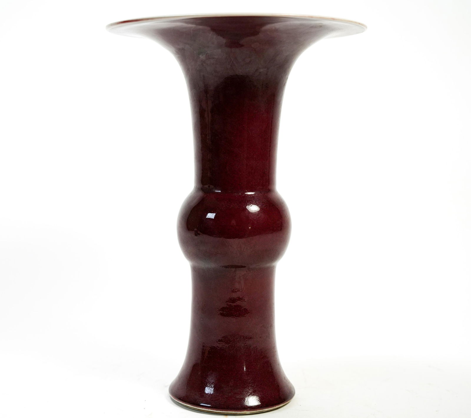 Chinese tall red vase (1 of 6)