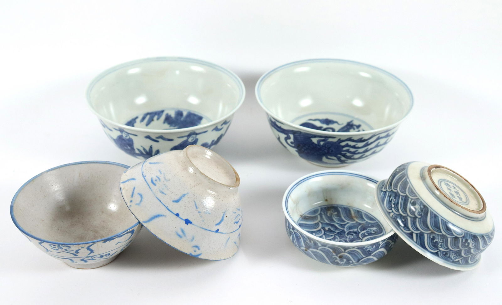 6 pcs Chinese porcelain cups (1 of 6)