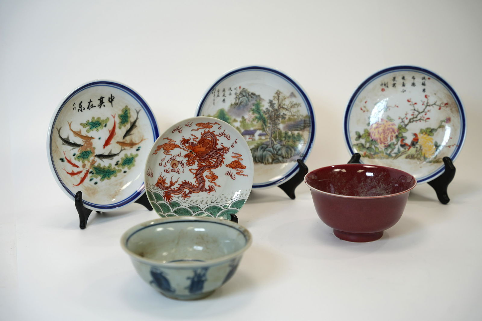 6 pcs Chinese porcelain items (1 of 4)