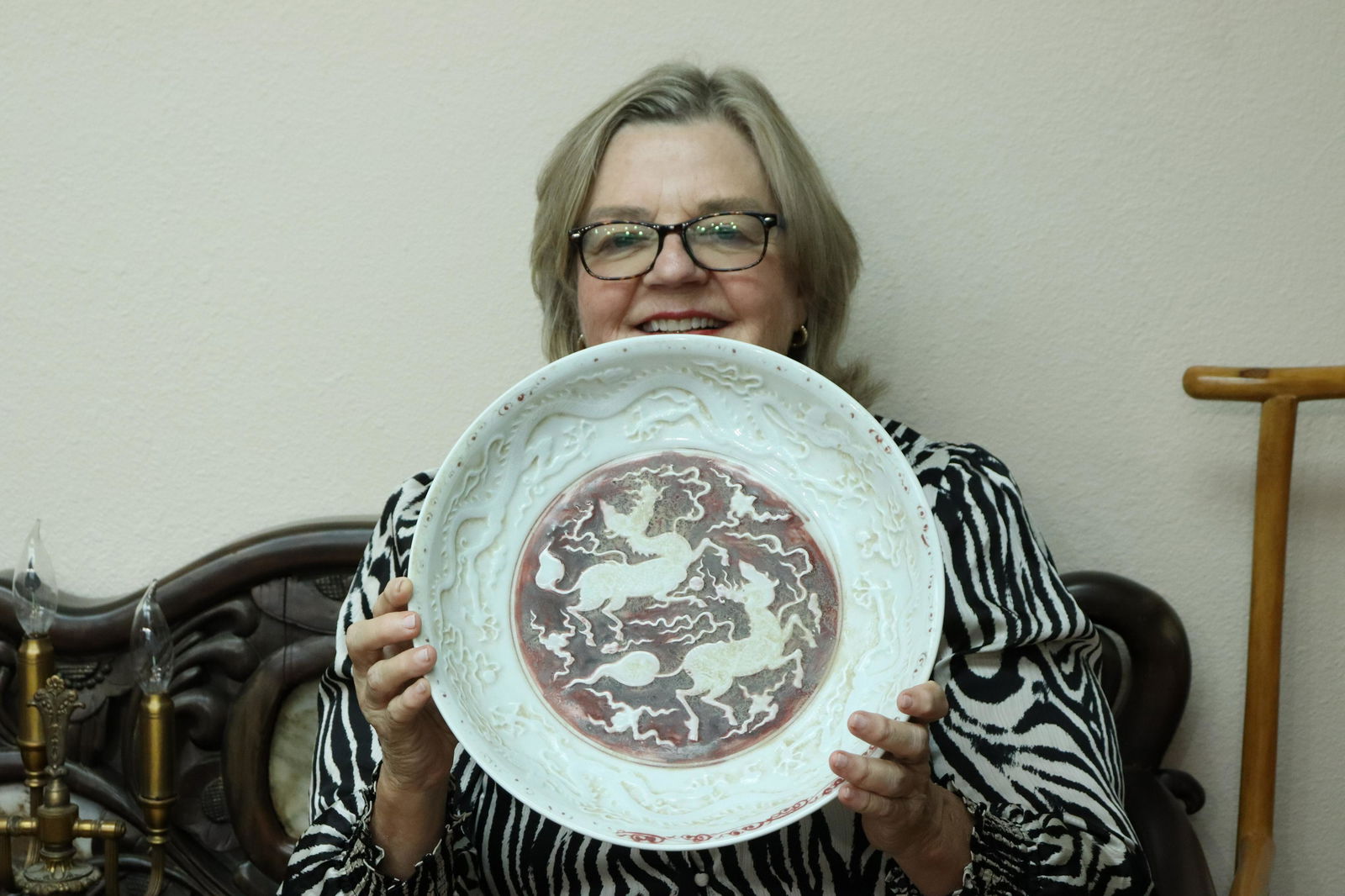 Chinese copper red plate (1 of 5)