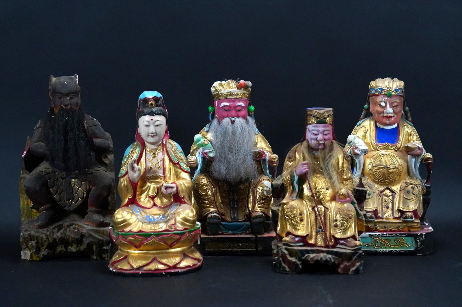 5 pcs Chinese camphor wood statue (1 of 9)