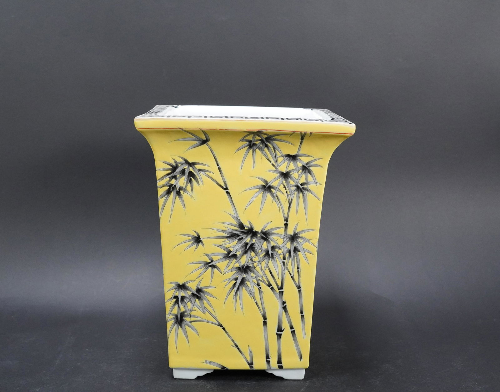 Chinese yellow square pot (1 of 8)