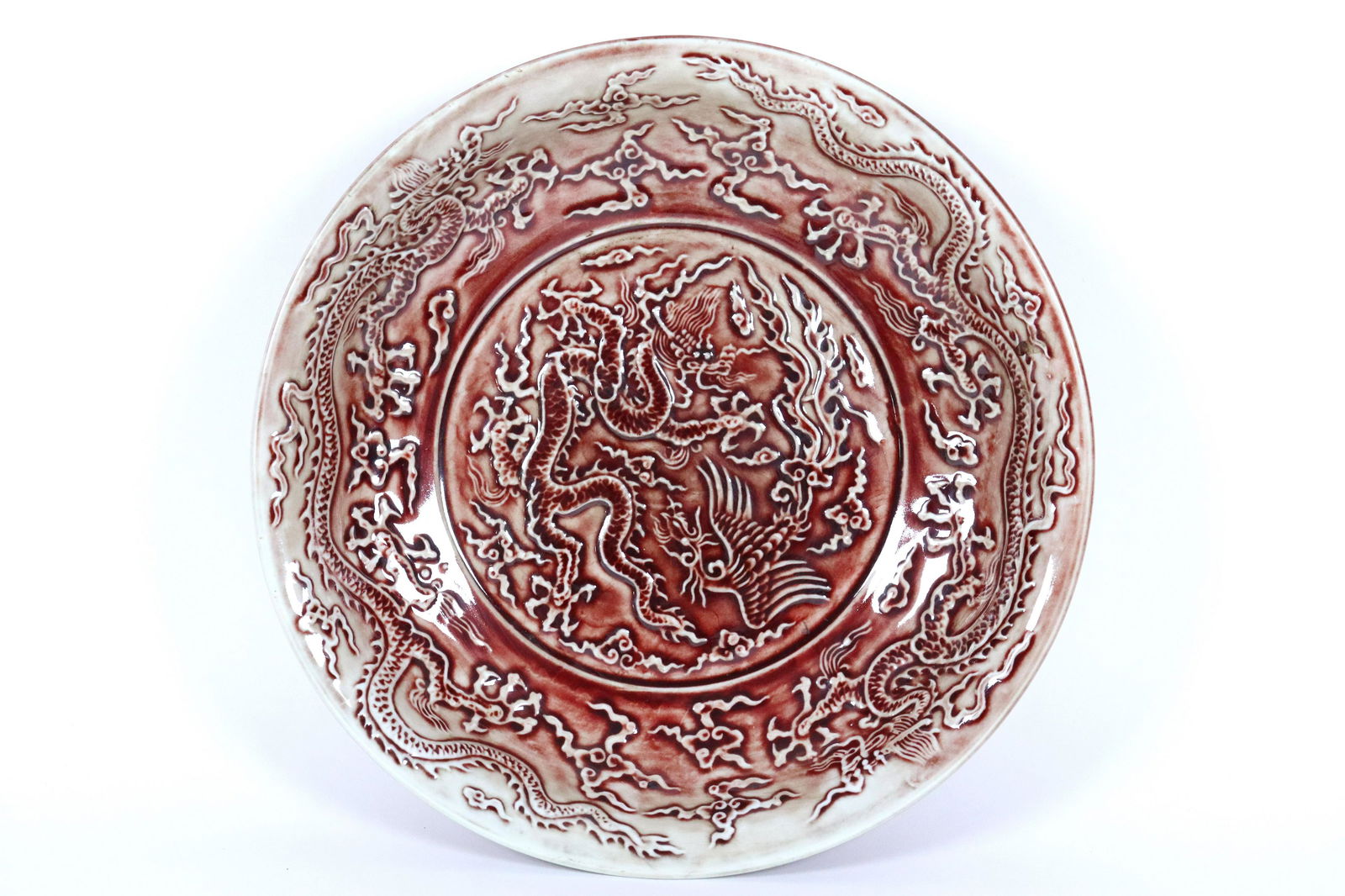 chinese red glaze plate (1 of 6)