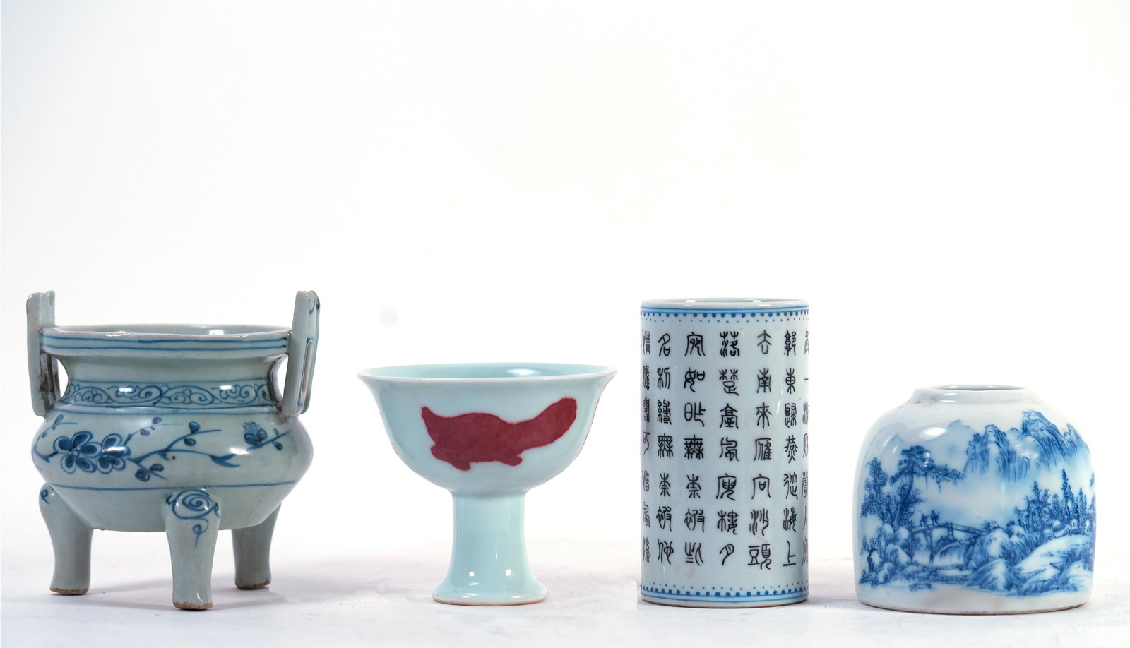 4 pcs Chinese porcelain items (1 of 7)