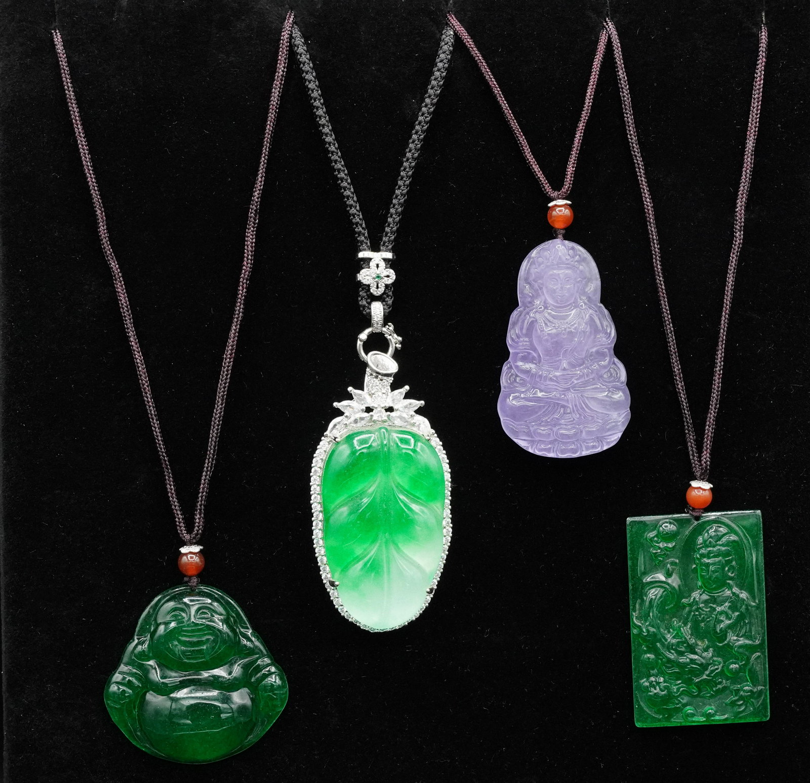 4 pcs Chinese stone necklace (1 of 8)