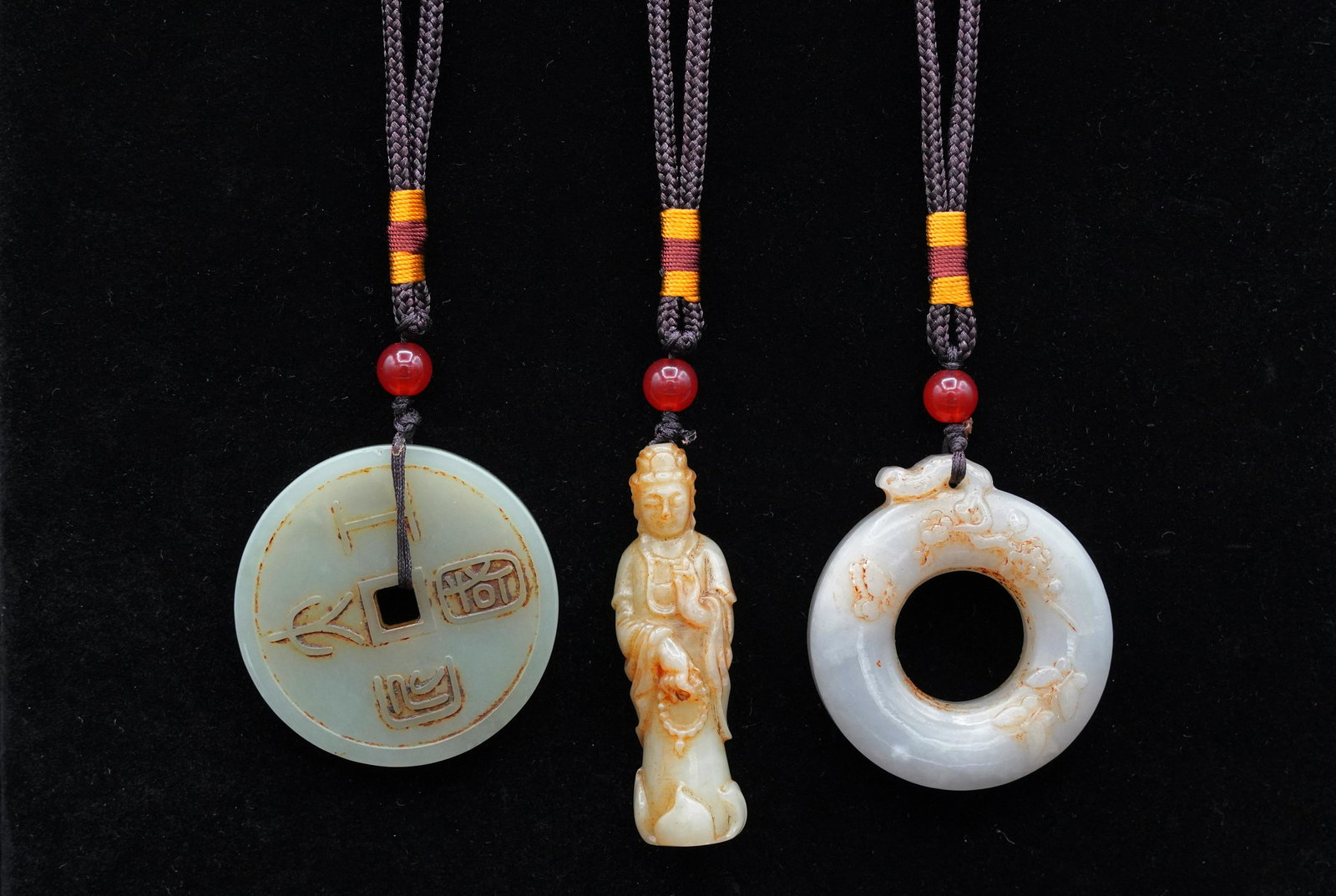 3 pcs Chinese jade necklace (1 of 7)