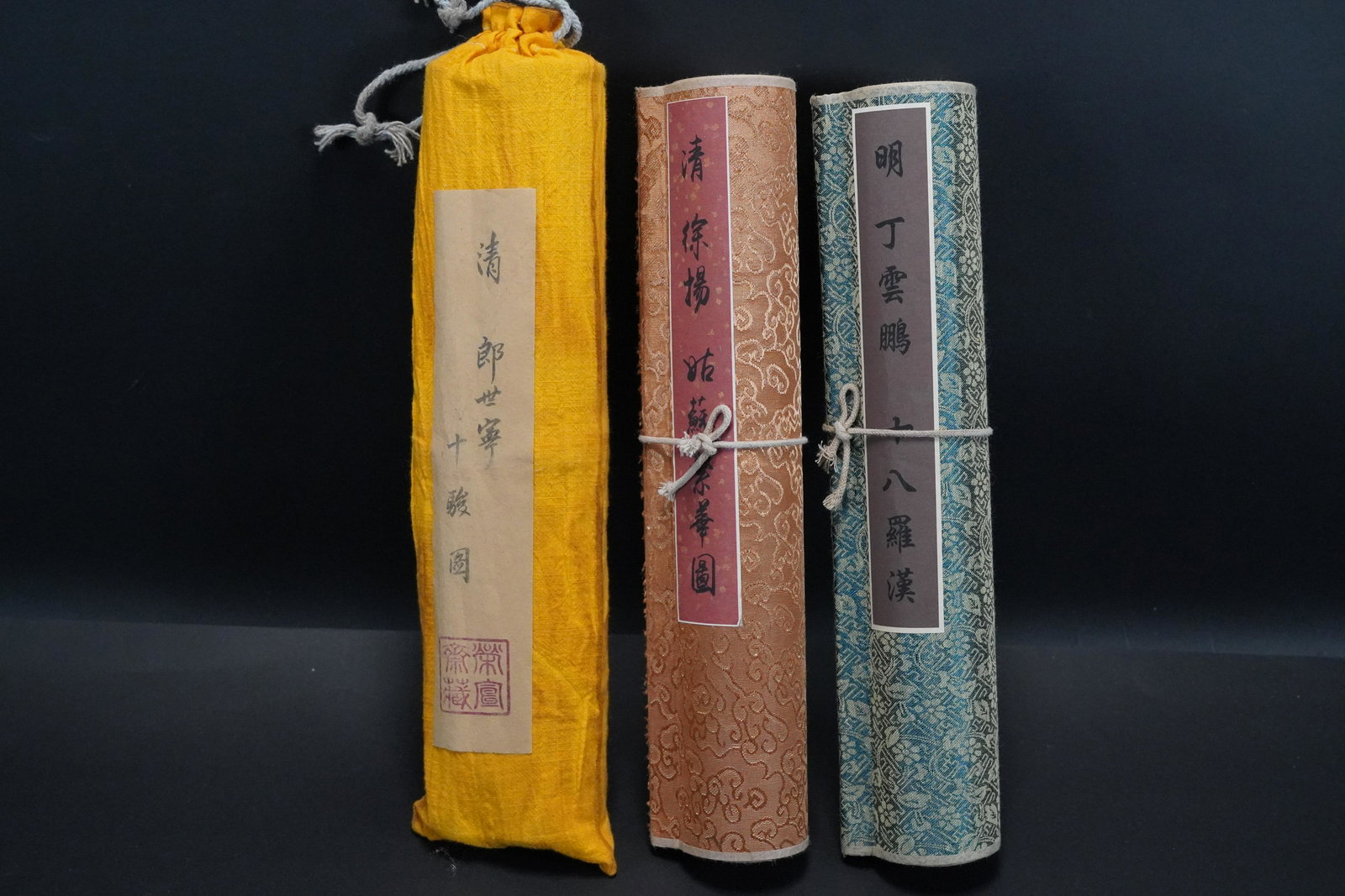3 pcs Chinese scrolls` (1 of 8)
