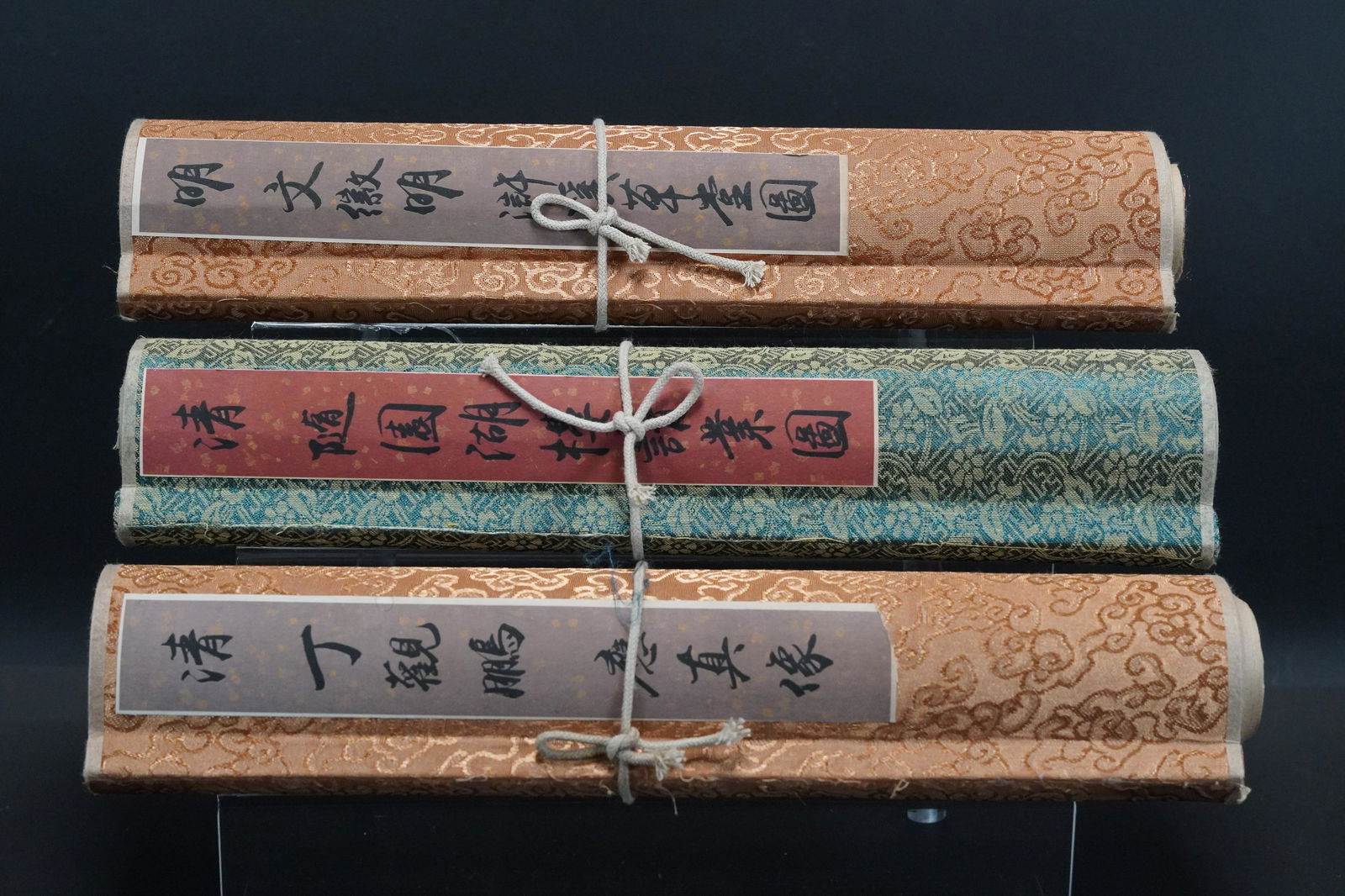 3 pcs Chinese fine scrolls (1 of 10)