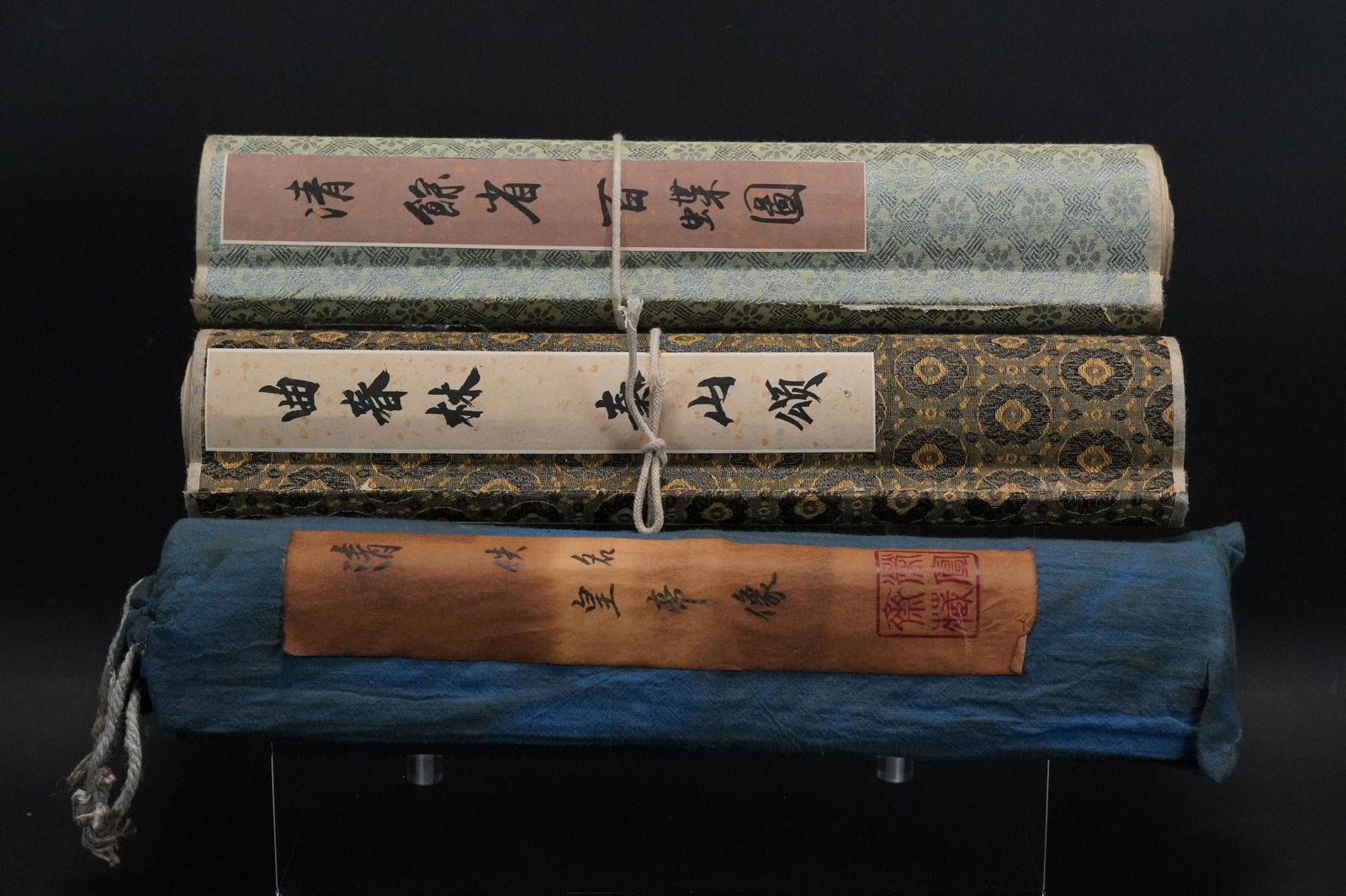 3 pcs Chinese fine scrolls (1 of 7)