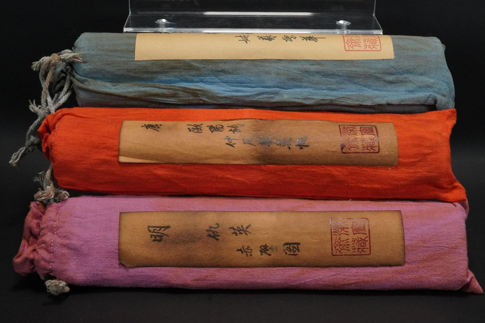 3 pcs Chibese long scrolls (1 of 7)