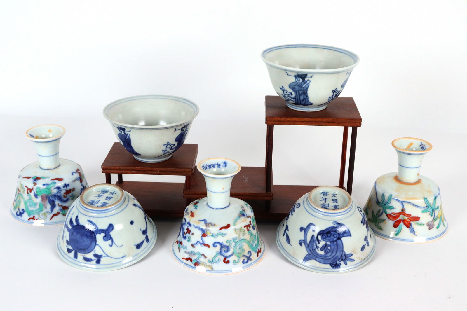 7 pcs Chinese cups (1 of 7)