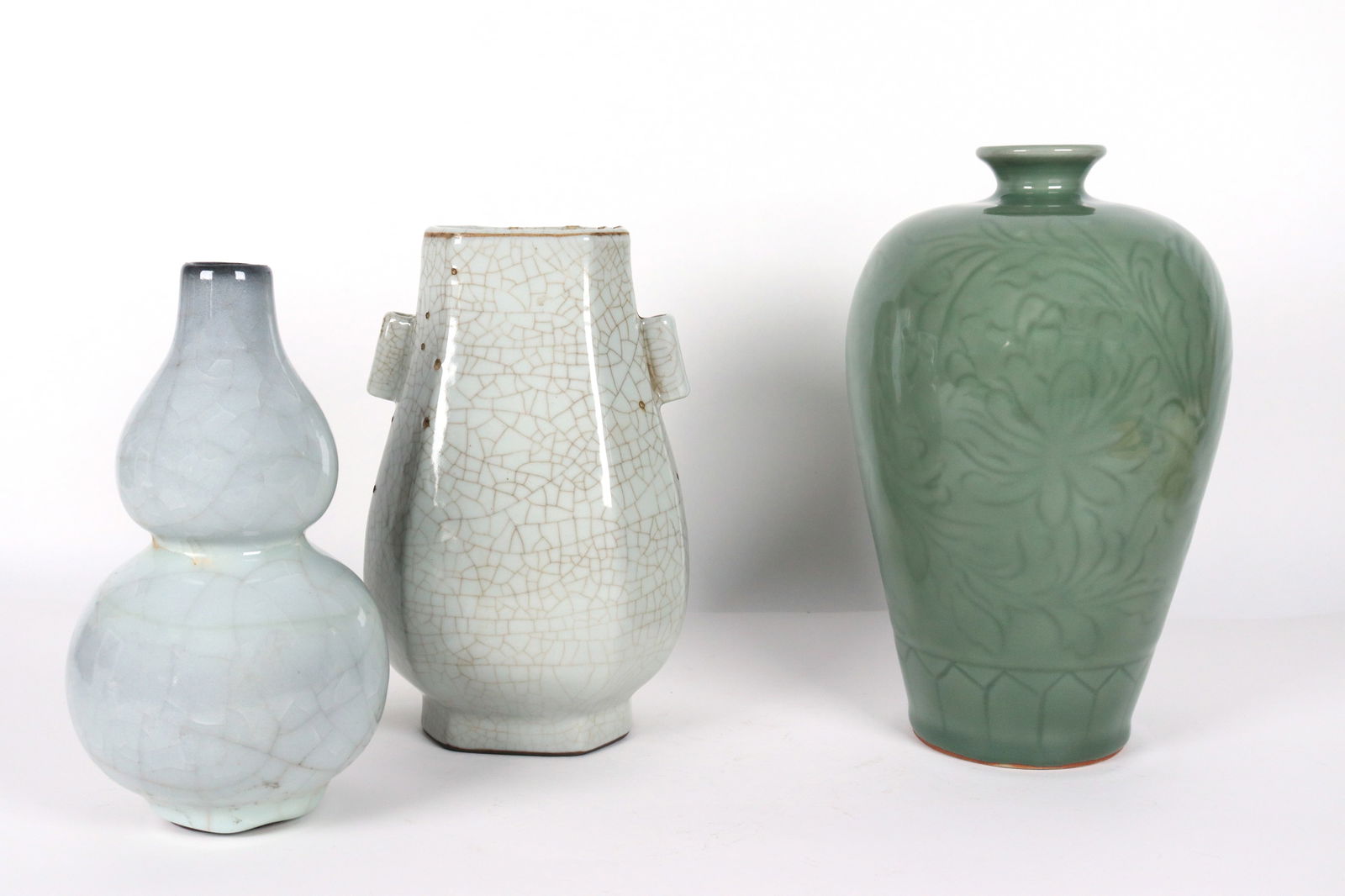 3 pcs Chinese porcelain vase (1 of 7)