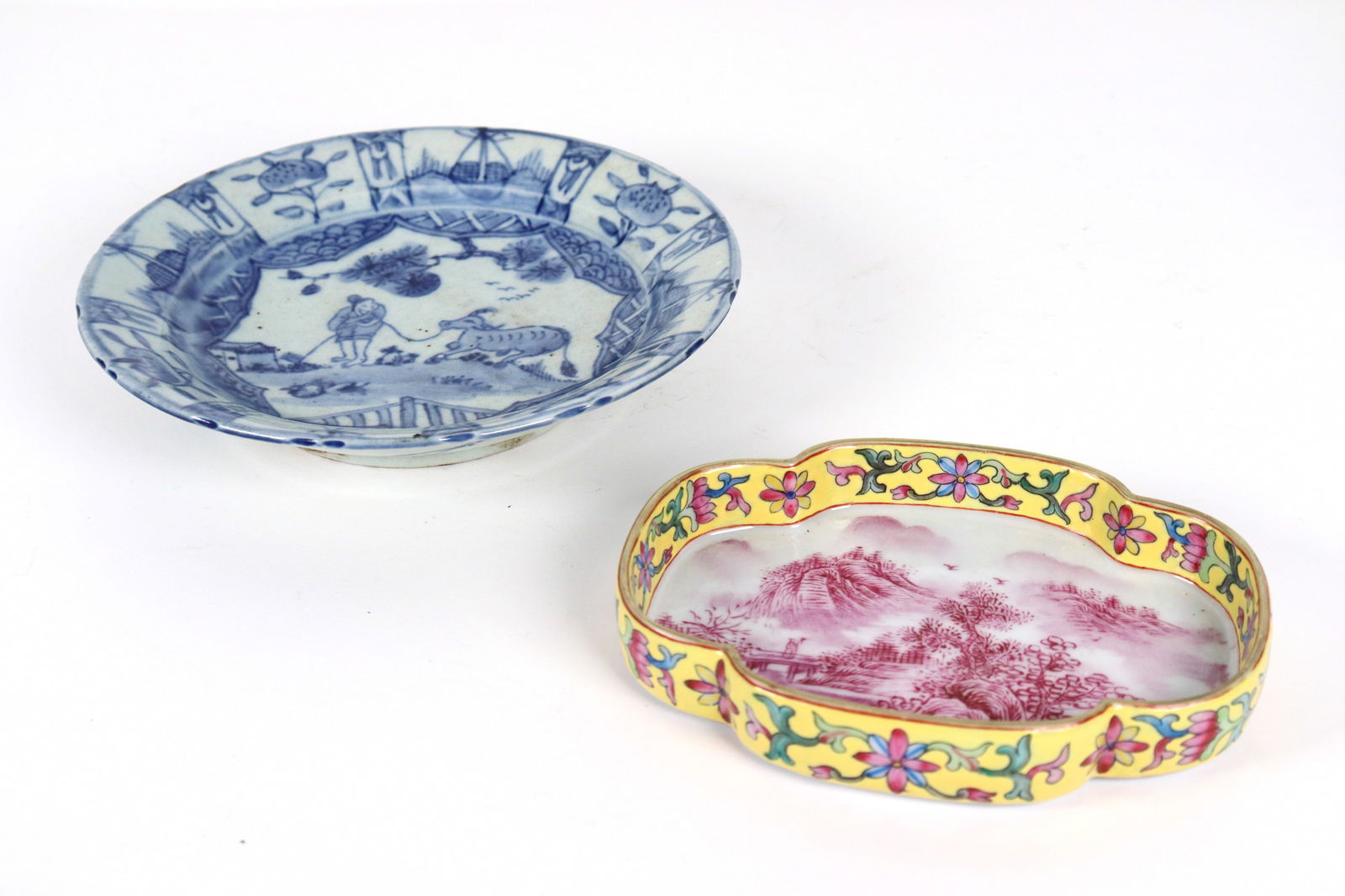 2 pcs Chinese fine plate (1 of 8)