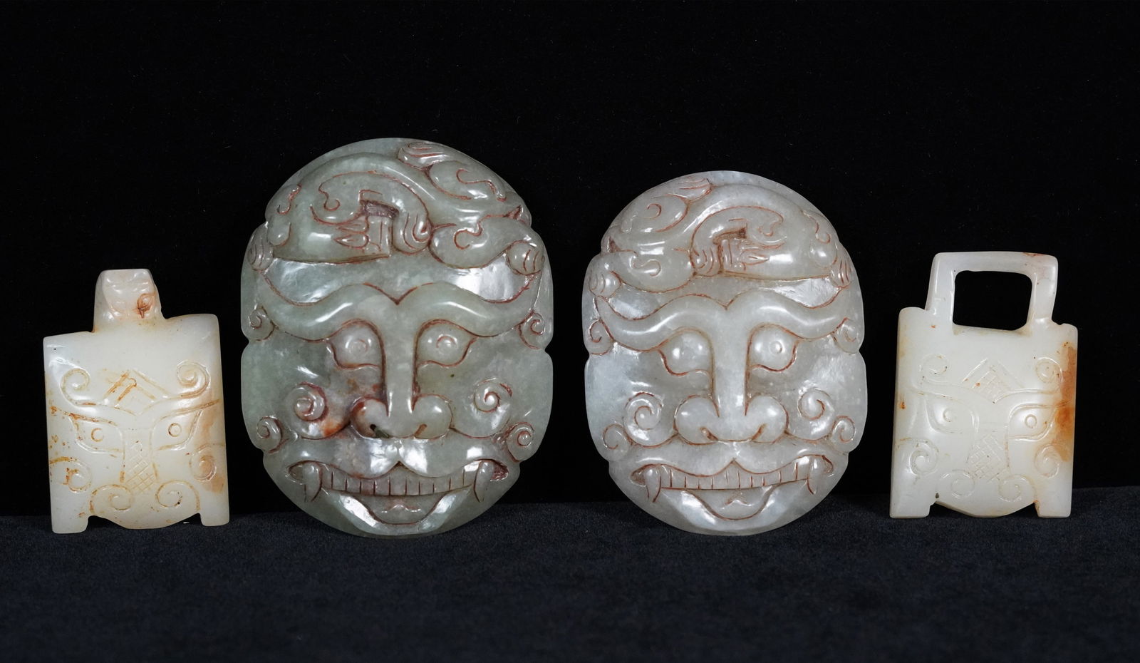 4 pcs Chinese jade ornaments (1 of 7)