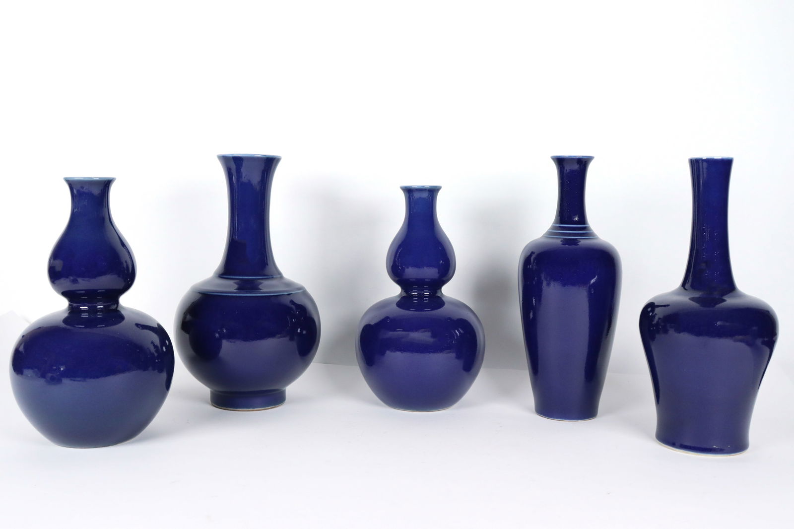 5 pcs Chinese blue vase (1 of 7)