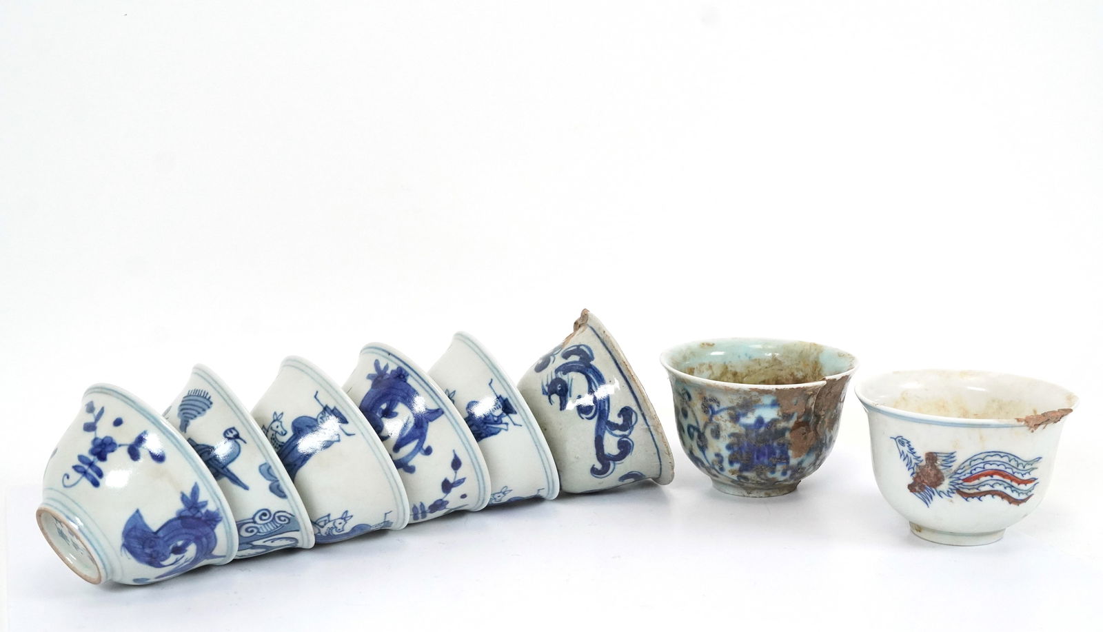 8 pcs Chinese fine cups (1 of 7)