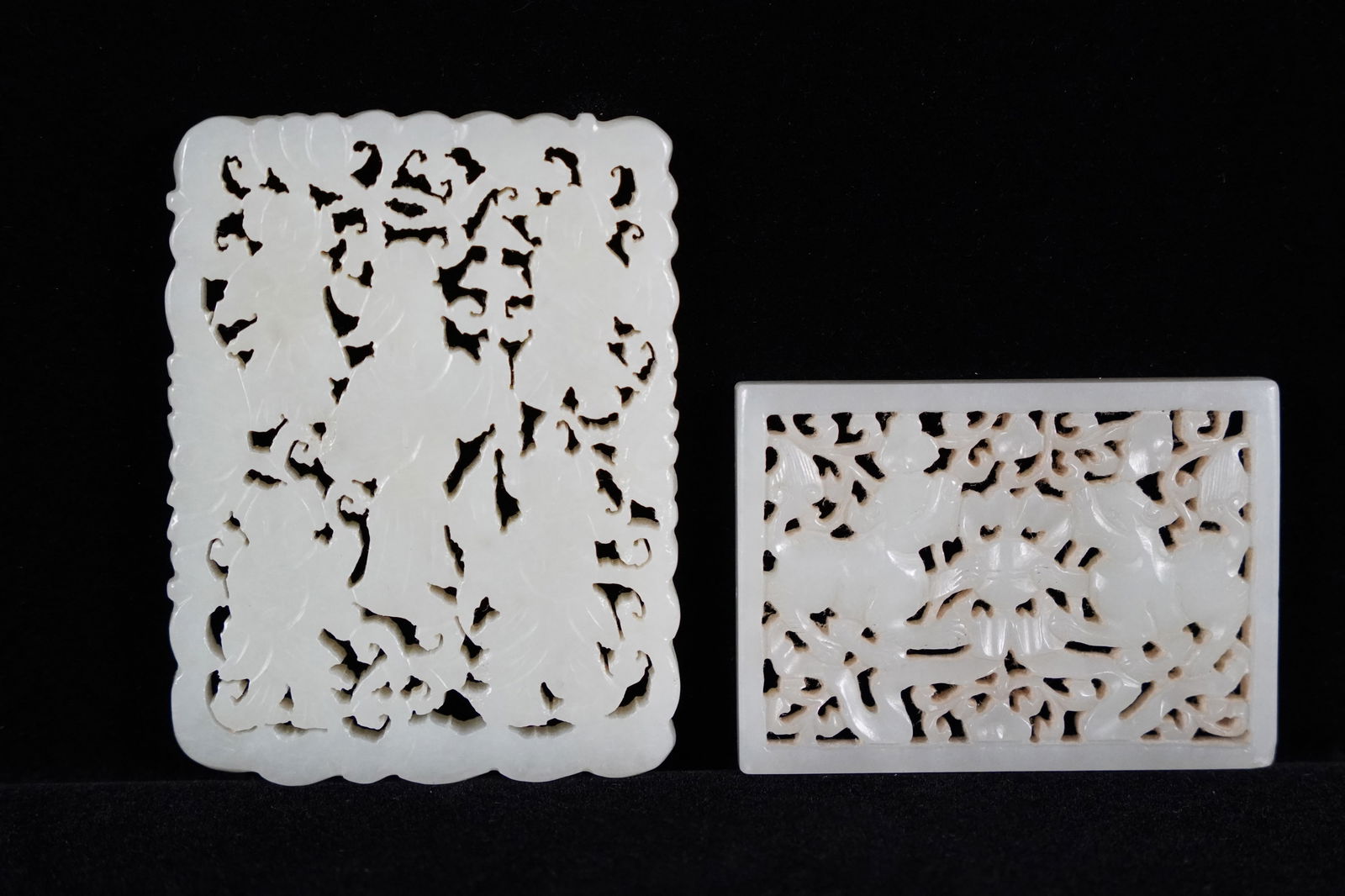 2 pcs Chinese jade plaques (1 of 6)