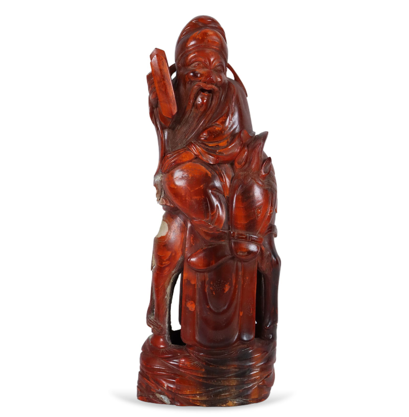 Chinese fine wooden deity (1 of 7)