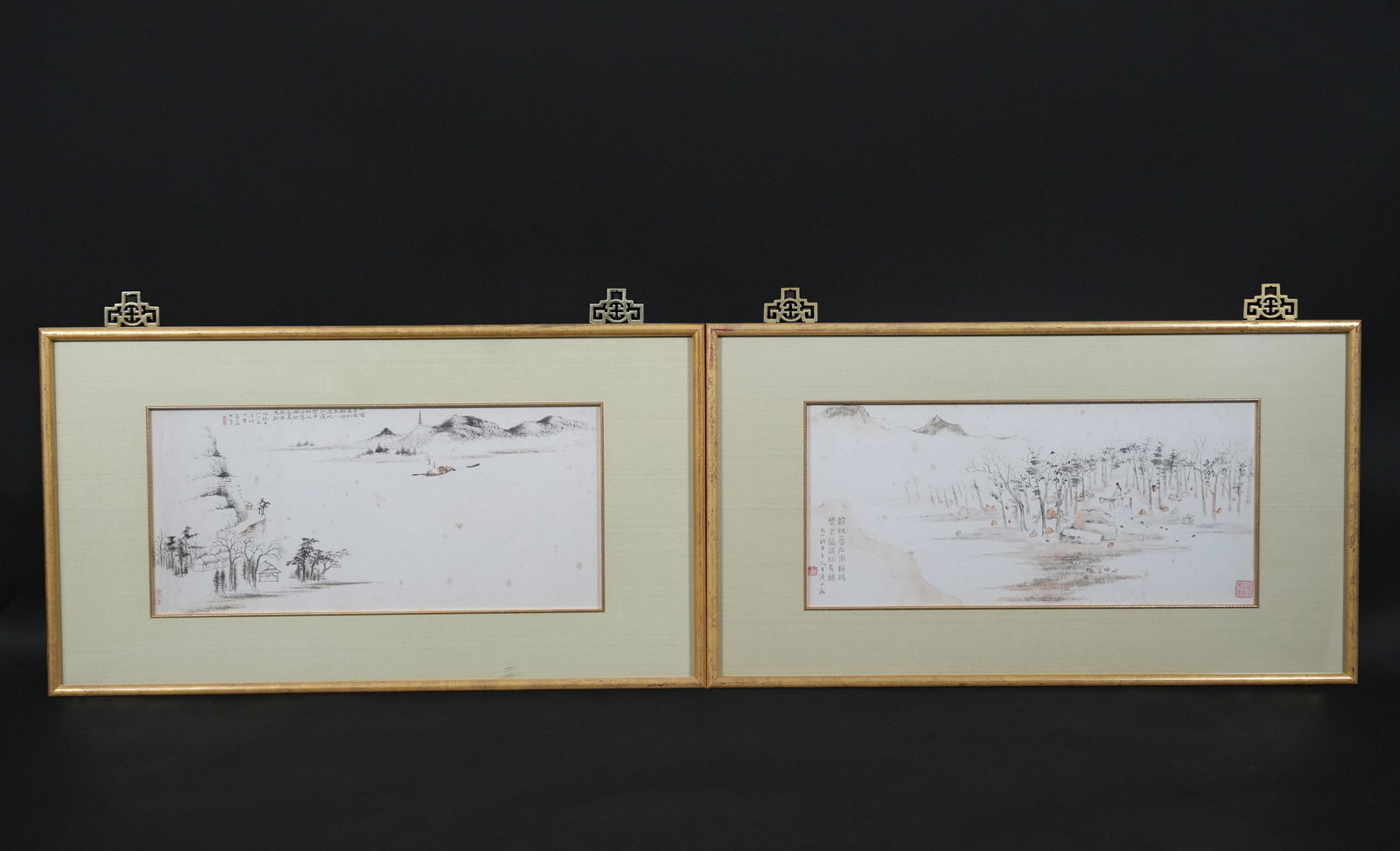 2 pcs Chinese fine paintings (1 of 7)