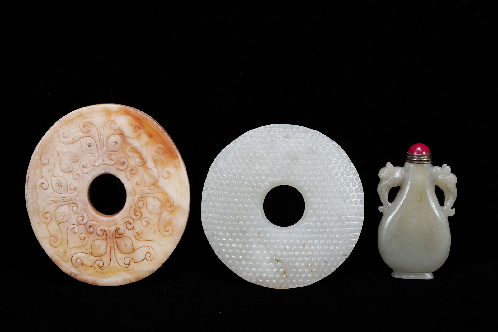 3 pcs Chinese jade ornaments (1 of 6)