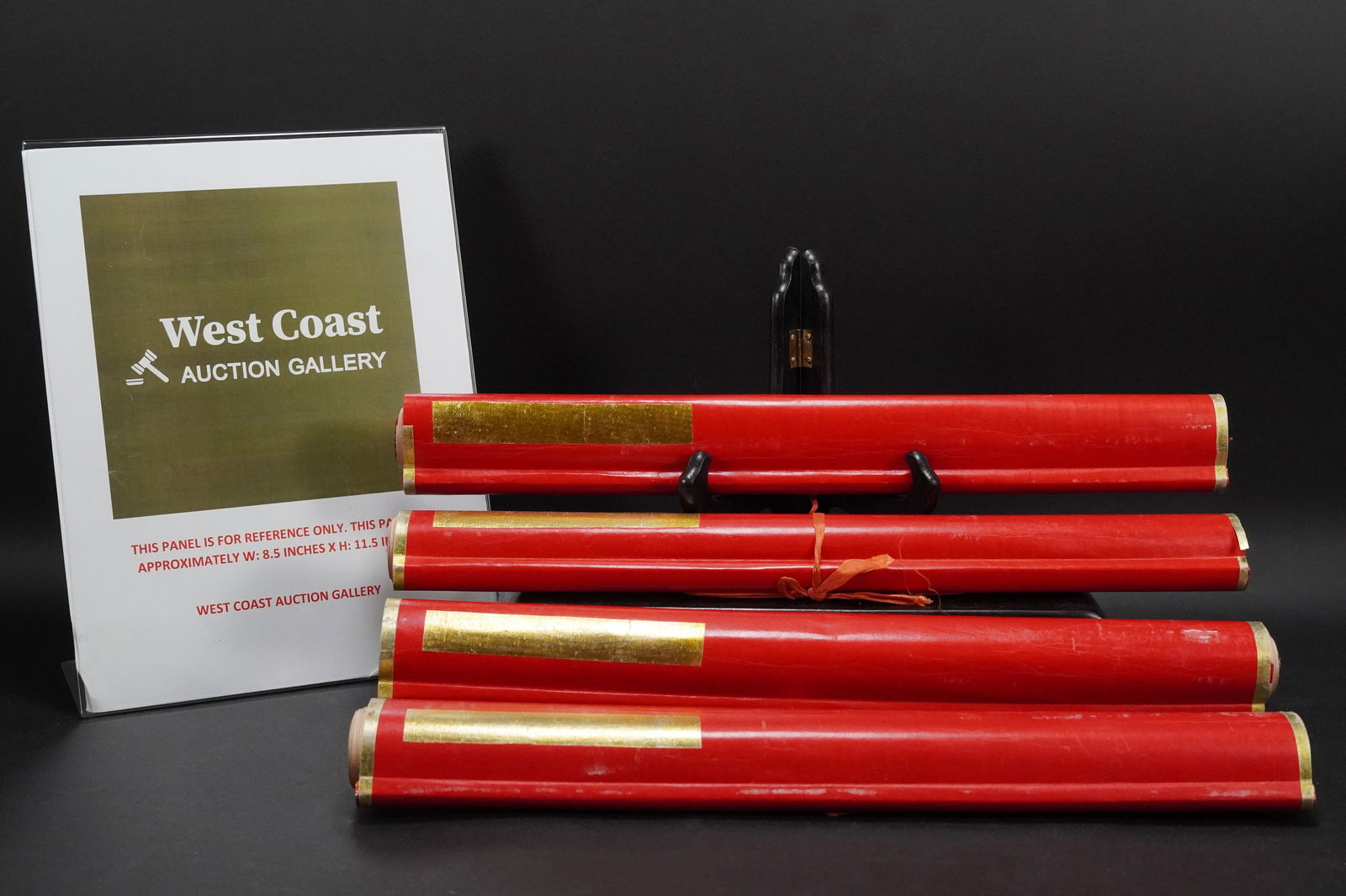 4 pcs Chinese calligraphy scroll (1 of 7)