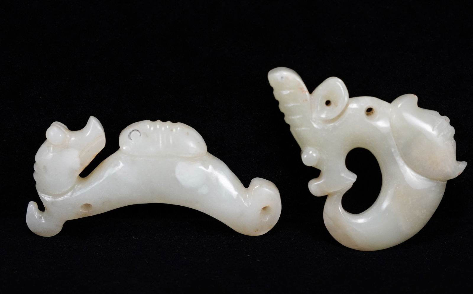 2 pcs Chinese jade ornament (1 of 4)