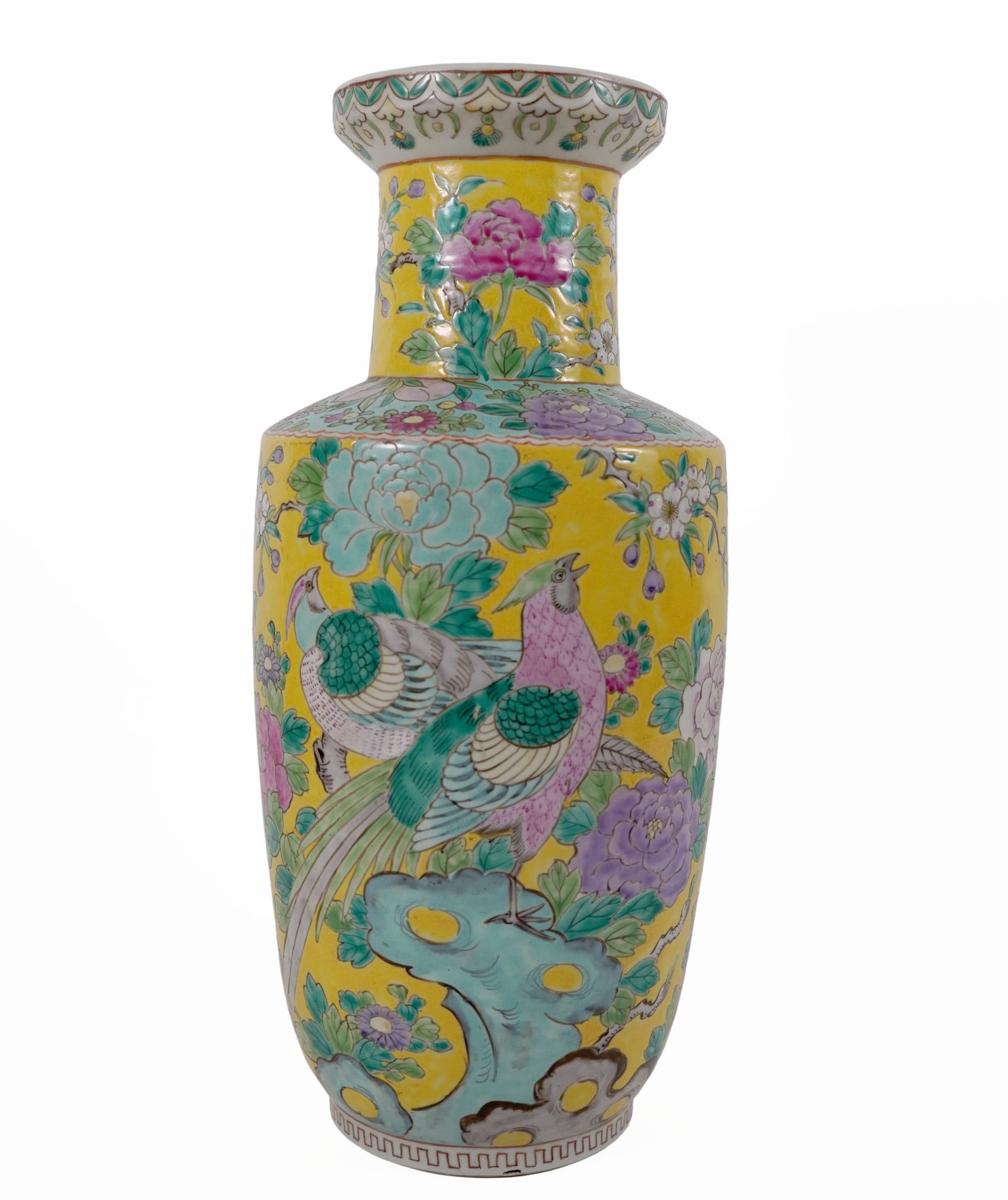 Chinese fine yellow vase (1 of 6)