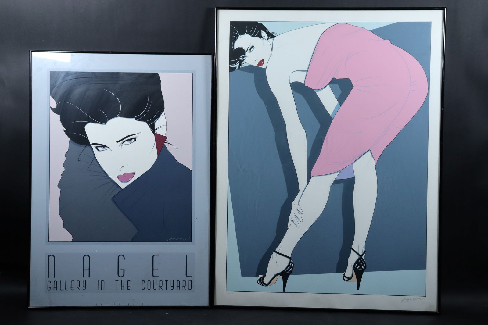 2 pcs Patrick Nagel print (1 of 5)