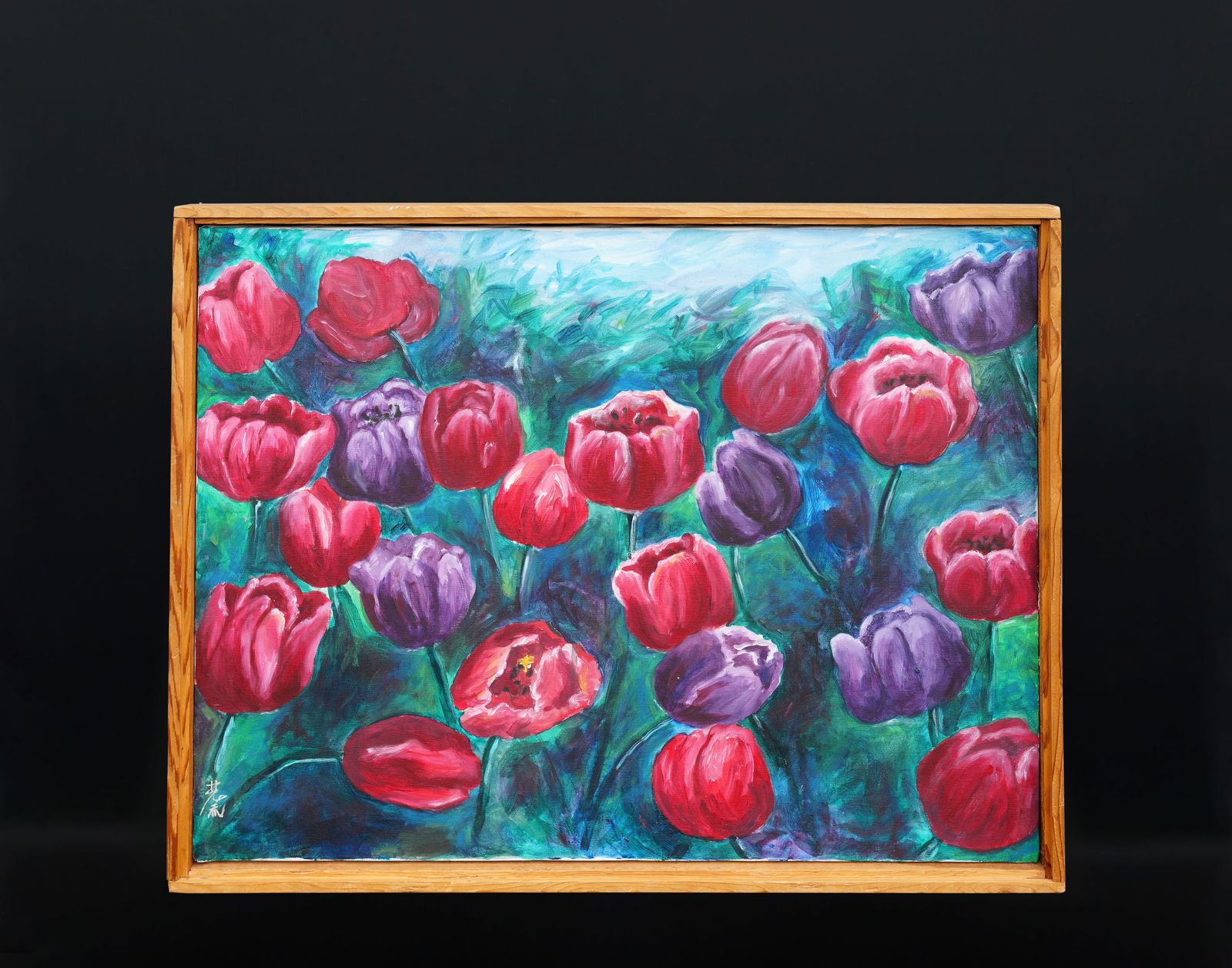 A Vintage Large Oil Painting Auction