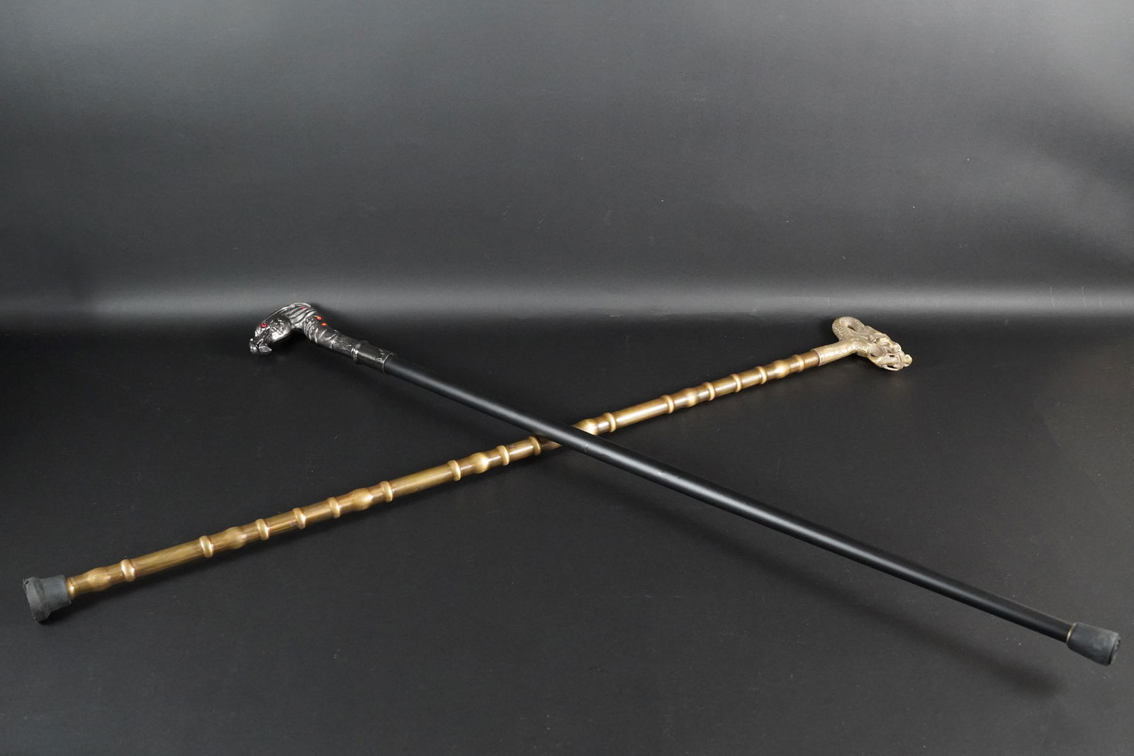 2 pcs Chinese cane swords (1 of 7)