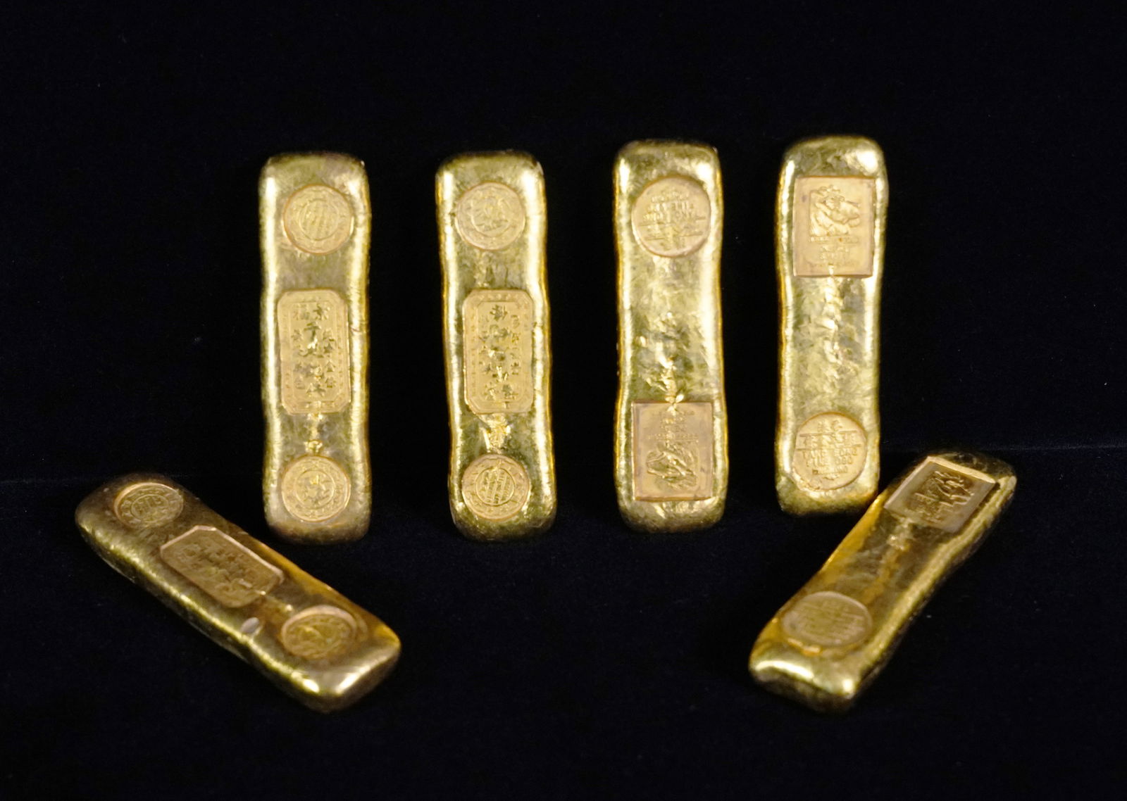 6 pcs Chinese ingots (1 of 6)