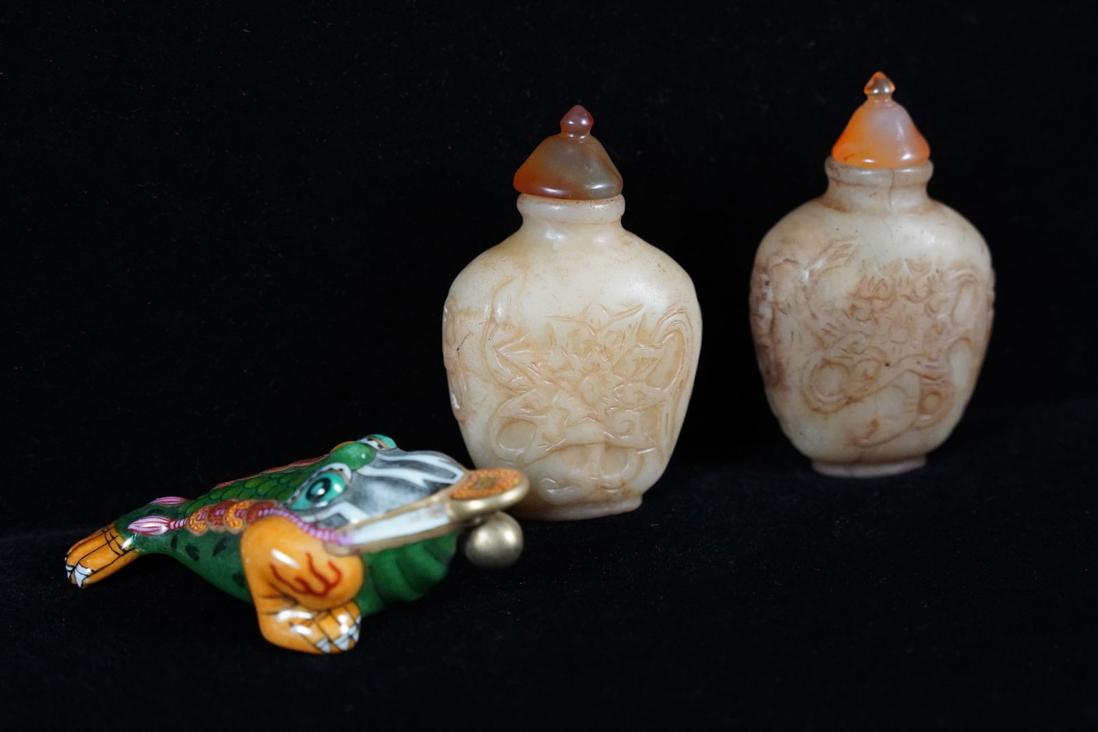 3 pcs Chinese snuff bottles (1 of 7)