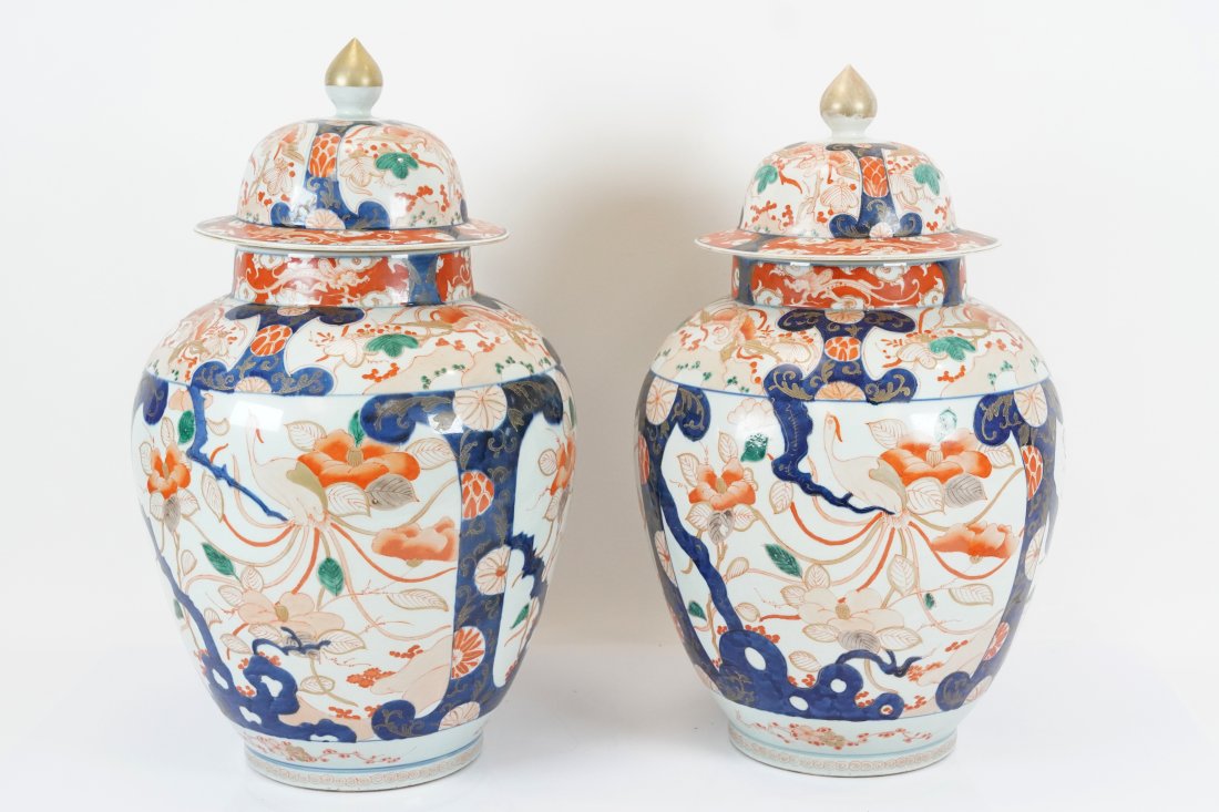2 pcs Chinese asian porcelain vase (1 of 7)
