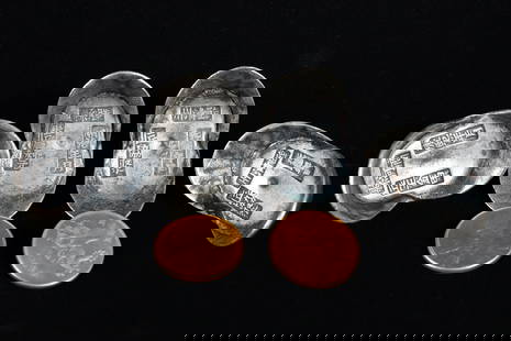 6 pcs Chinese ingots: 6 pcs Chinese ingots, condition selling it as is. Not graded or authenticated. All sales are final.