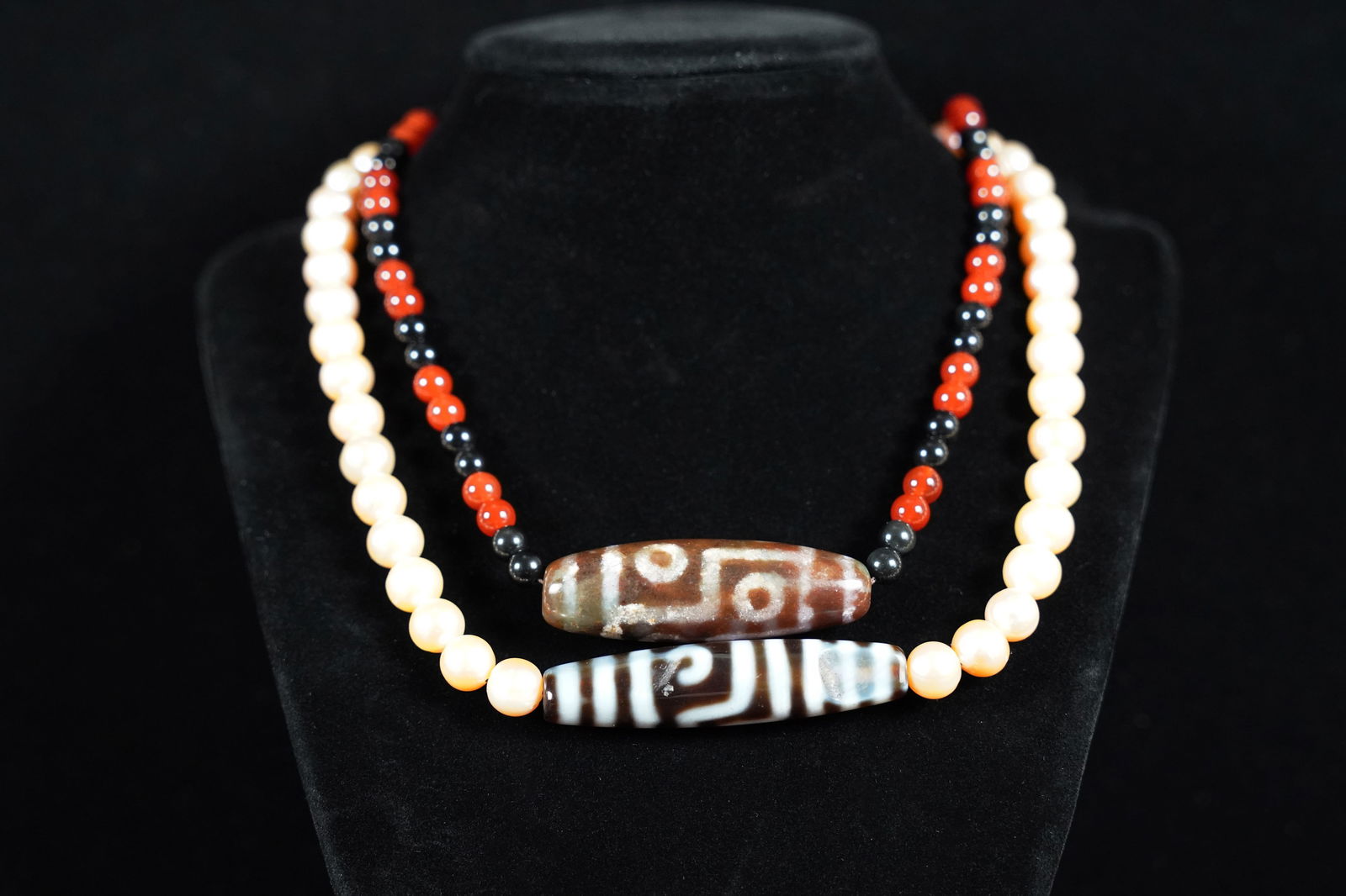 2 pcs Chinese Dzi bead (1 of 6)