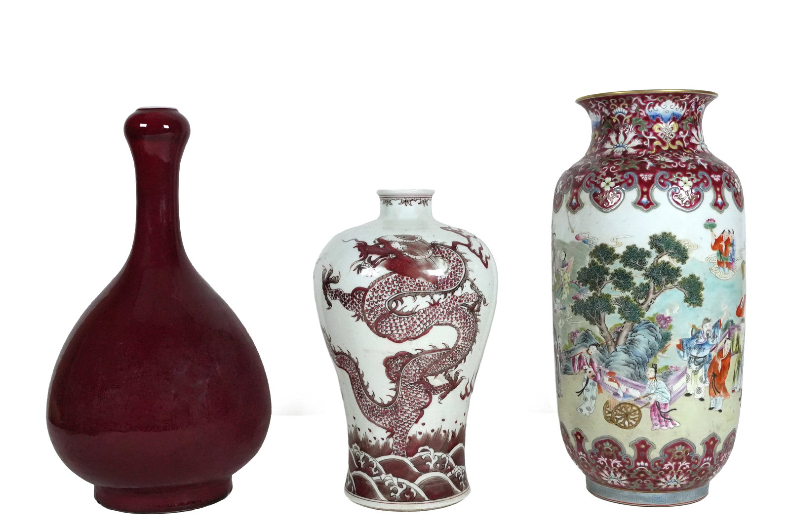 3 pcs Chinese fine vase (1 of 7)