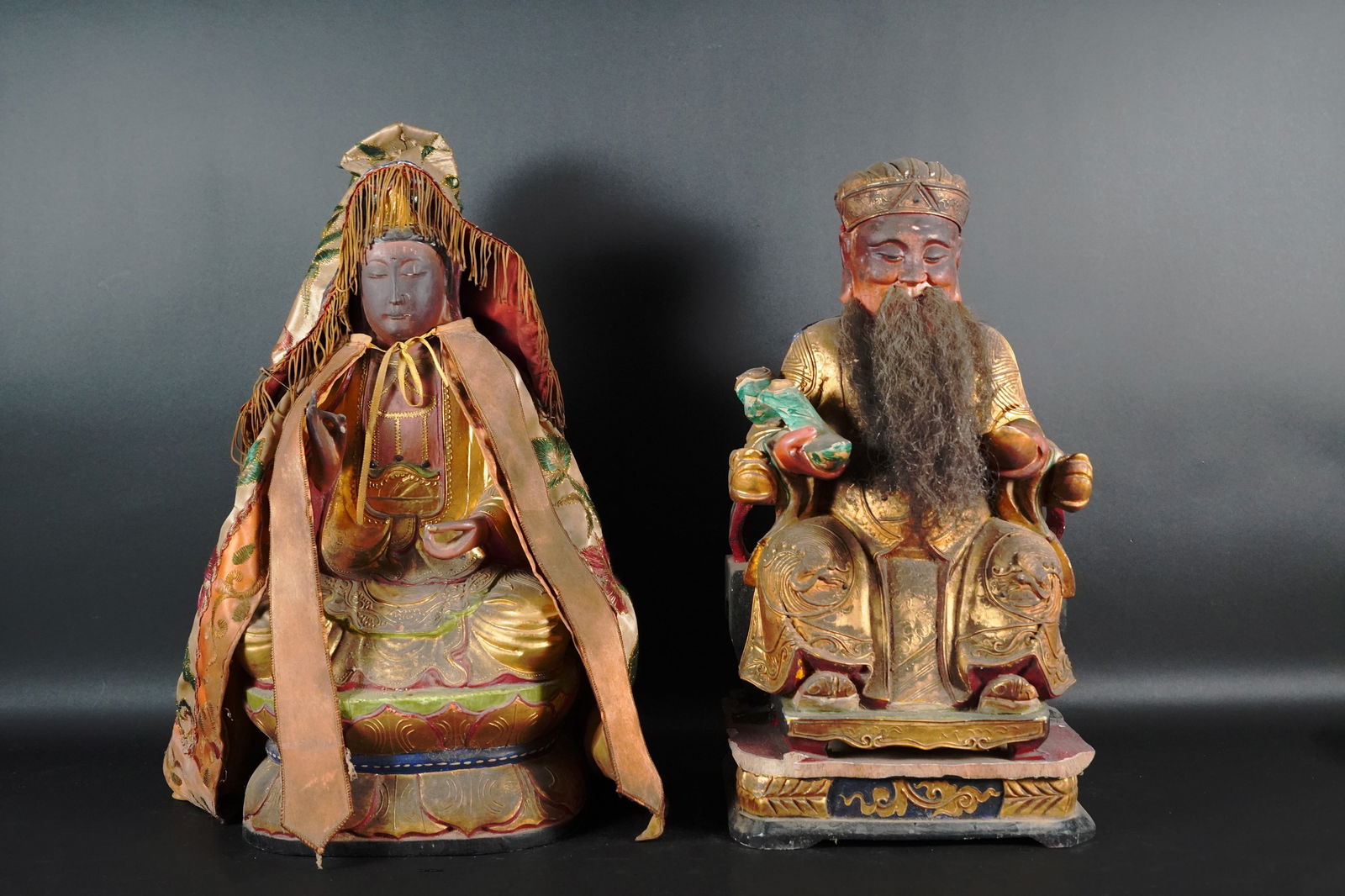 2 Chinese camphor wood statue (1 of 7)