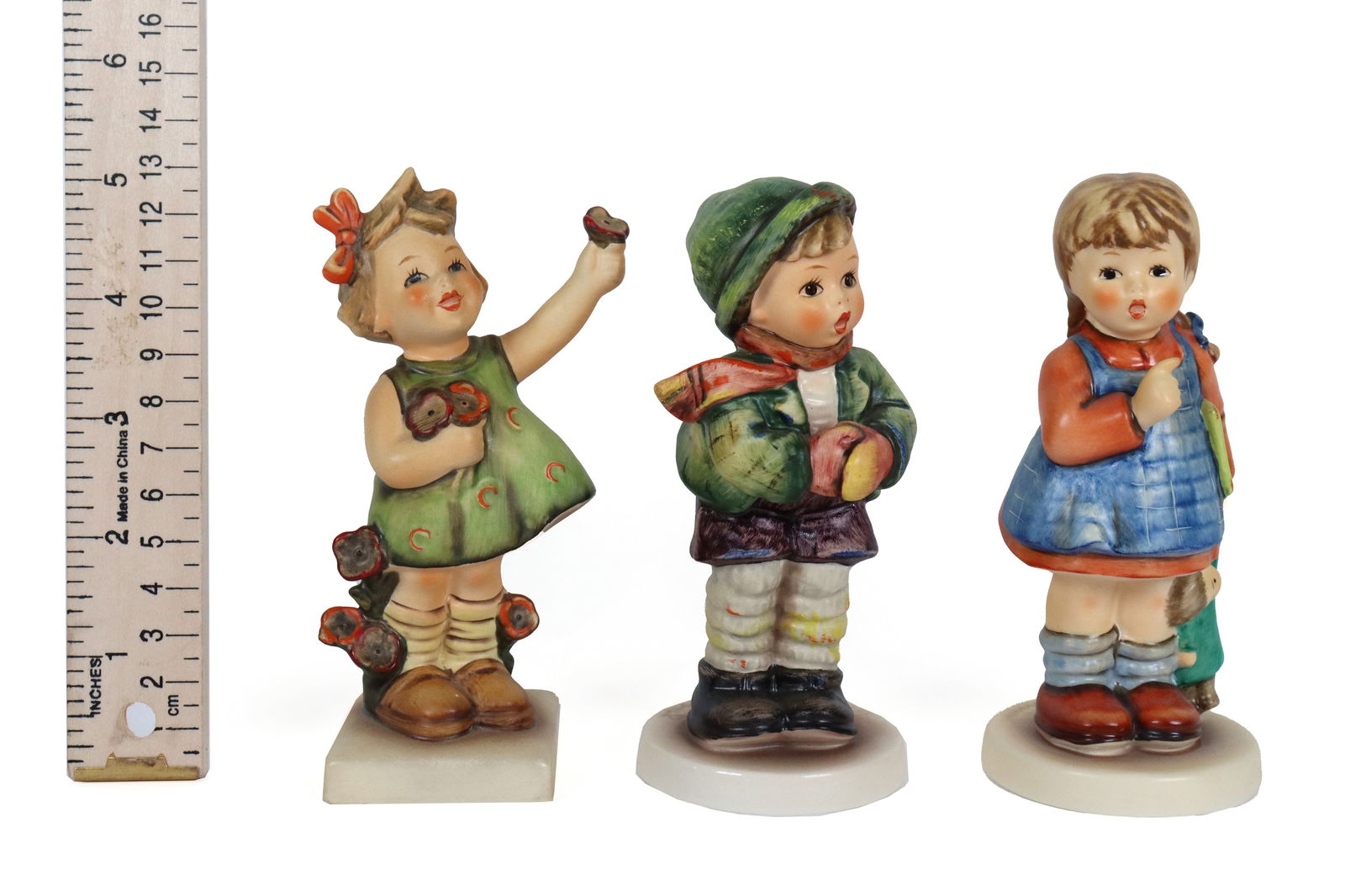 3 pcs Goebel Hummels: 3 pcs Goebel Hummels fine figure. Germany.