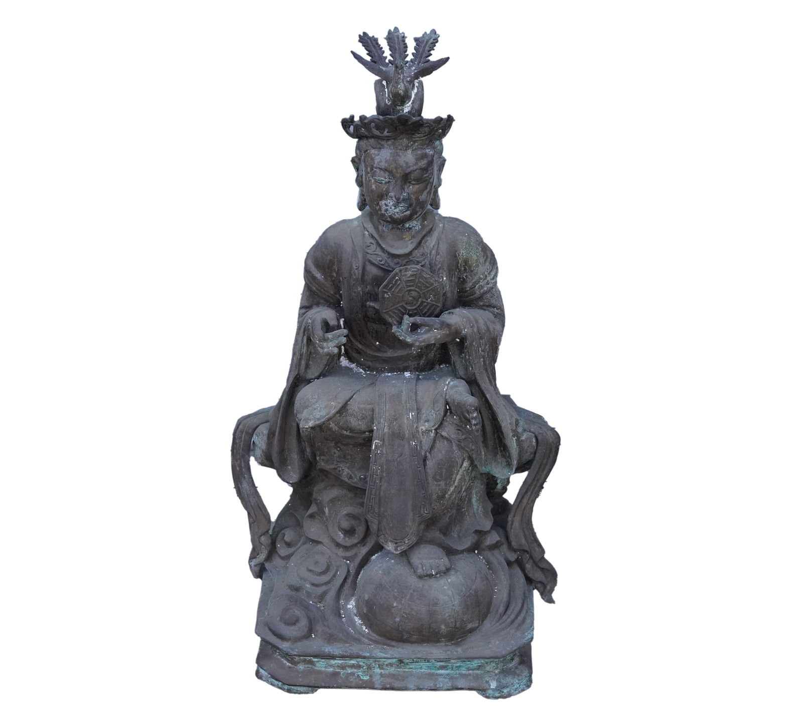 Chinese tall bronze deity (1 of 8)